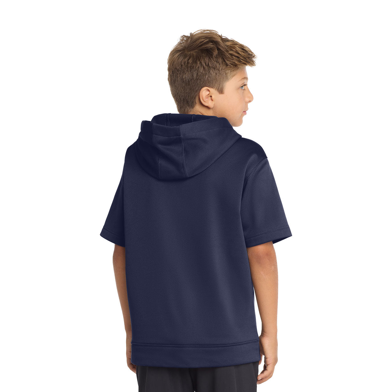 HAWKS CITY CONNECT II YOUTH PERFORMANCE FLEECE SHORT SLEEVE HOODED PULLOVER