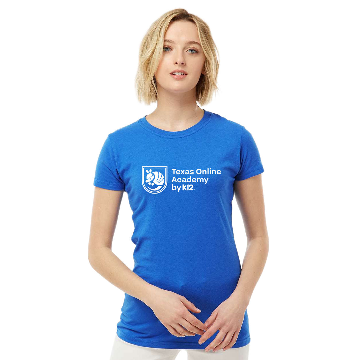 TEXAS ONLINE ACADEMY LOGO SLIM FIT JERSEY TEE