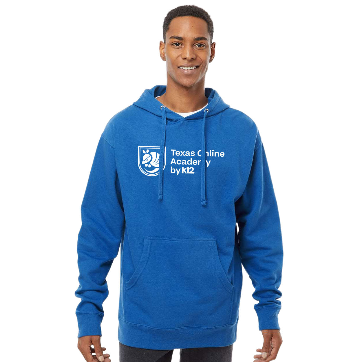TEXAS ONLINE ACADEMY LOGO MIDWEIGHT HOODED SWEATSHIRT