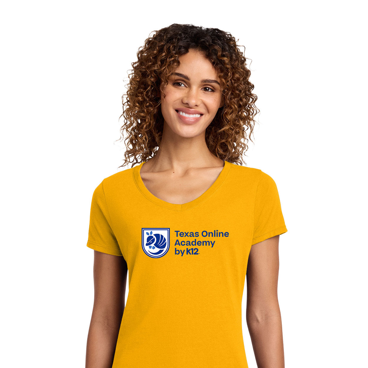 TEXAS ONLINE ACADEMY LOGO FAN FAVORITE V-NECK TEE