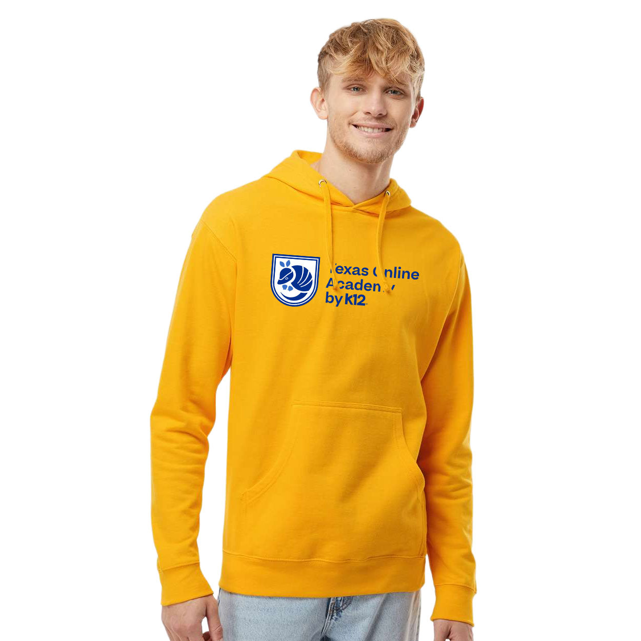 TEXAS ONLINE ACADEMY LOGO MIDWEIGHT HOODED SWEATSHIRT
