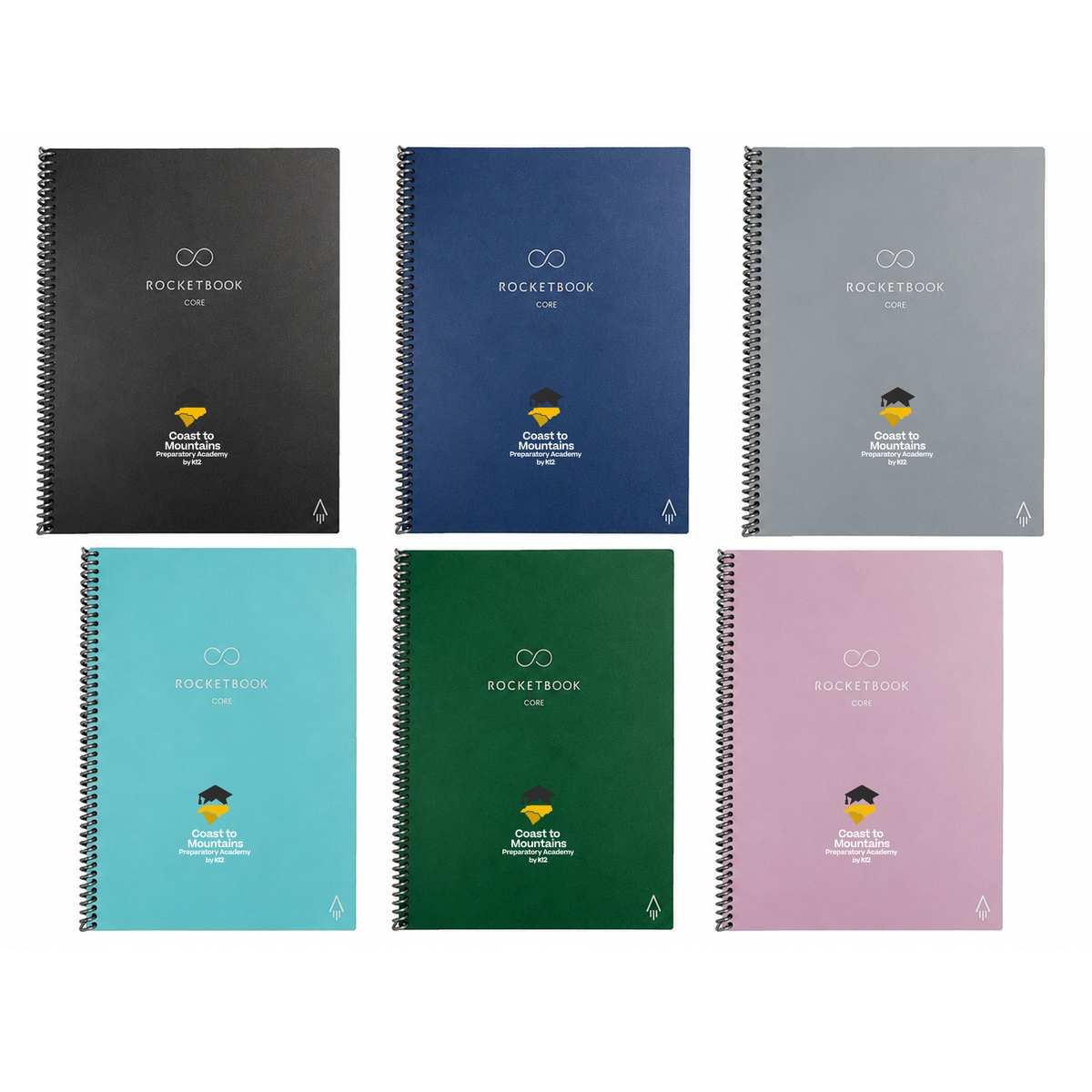 CMPA Rocketbook Core Reusable Smart Notebook, Lined Pages For School, Work and Creative Projects, Letter Size 8.5x11