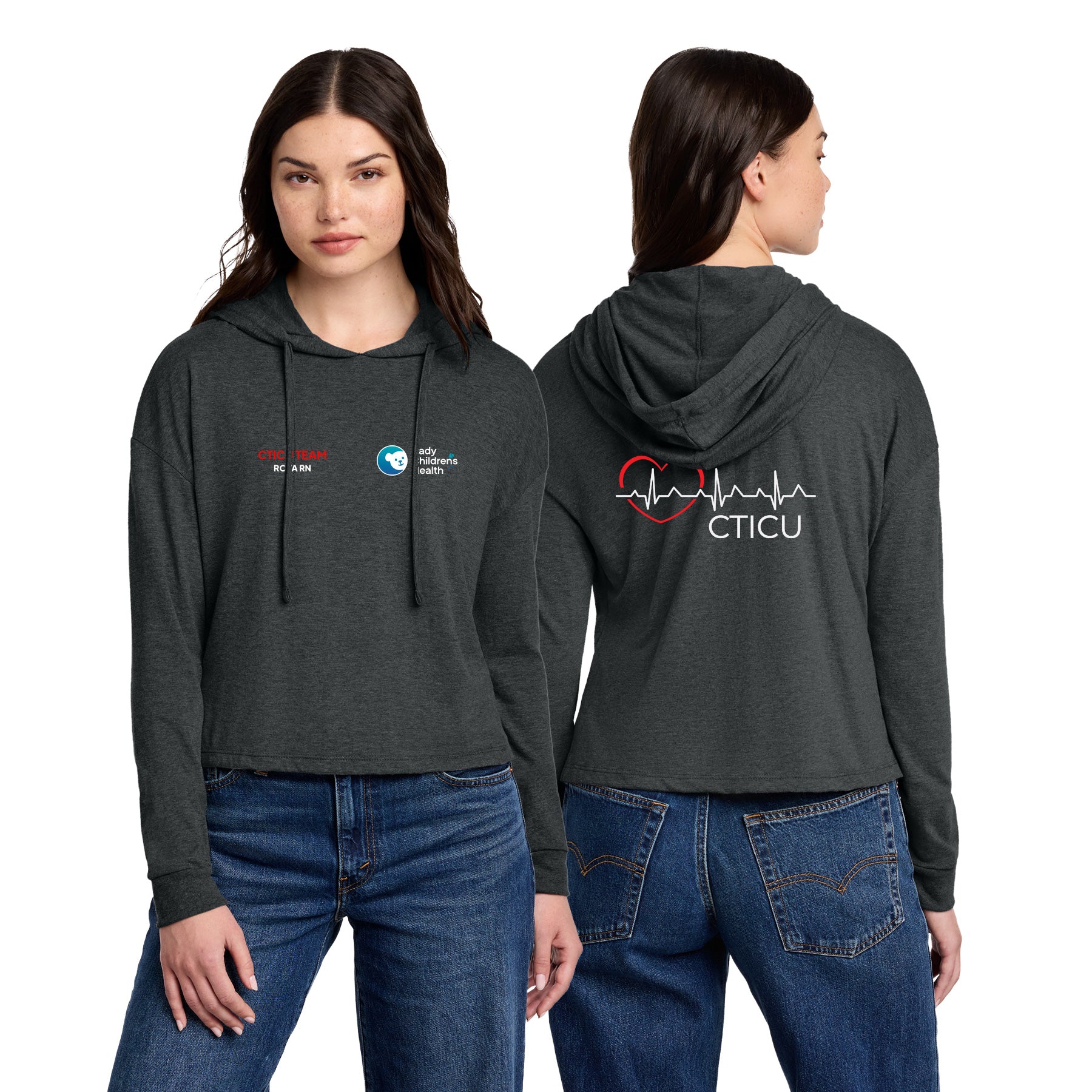 CTICU Women's Midi Long Sleeve Hoodie