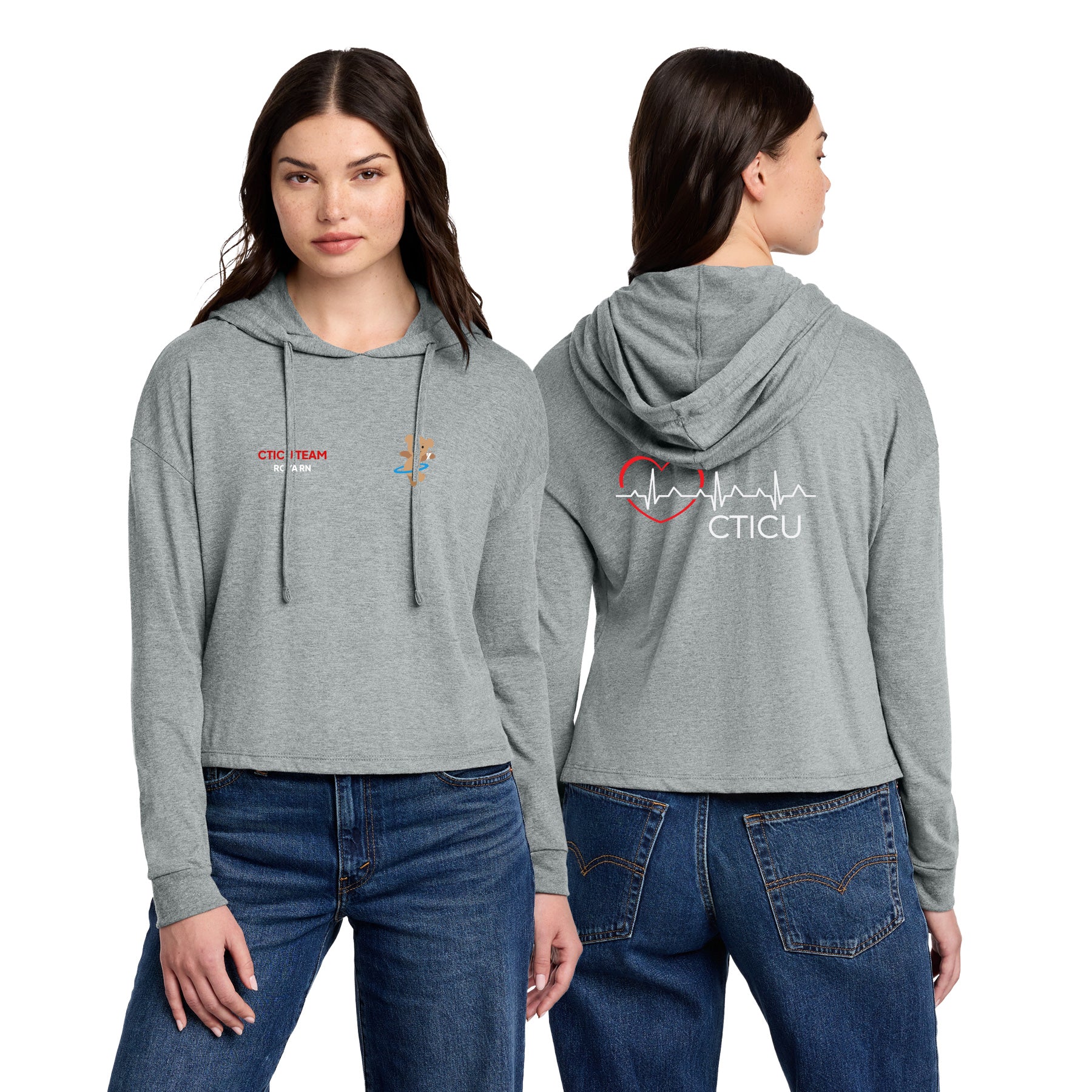 CTICU Women's Midi Long Sleeve Hoodie