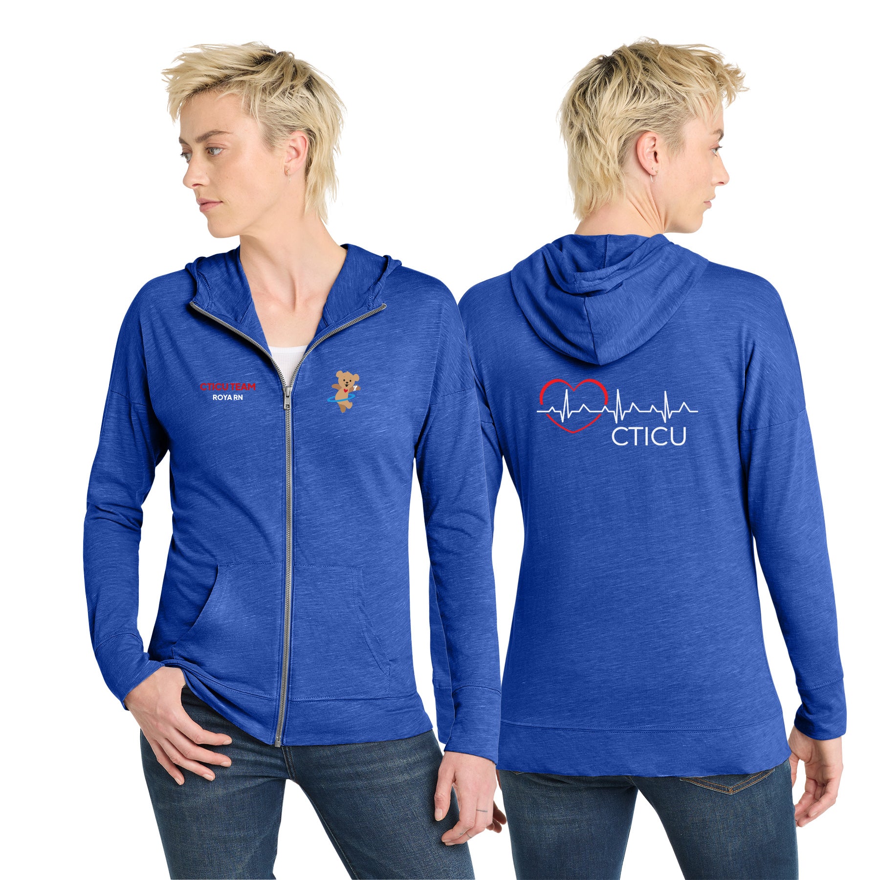 CTICU WomenÕs Medal Full-Zip Hoodie