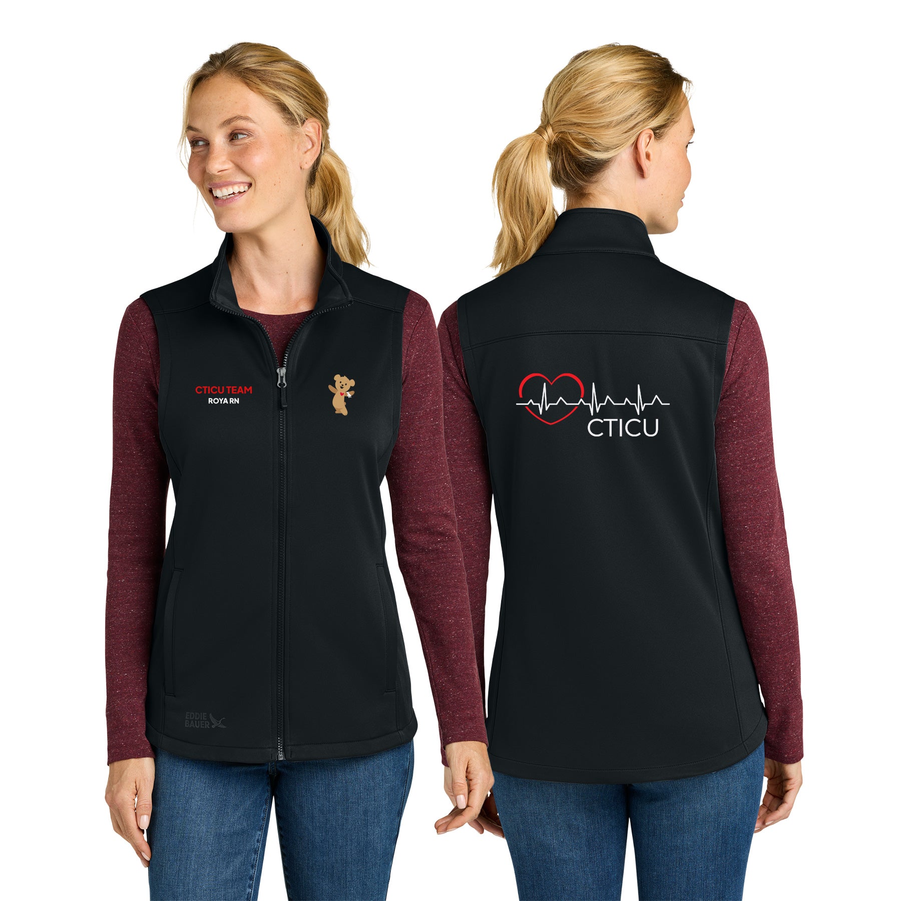 CTICU Eddie Bauer WomenÕs Smooth Mid Layer Fleece Vest