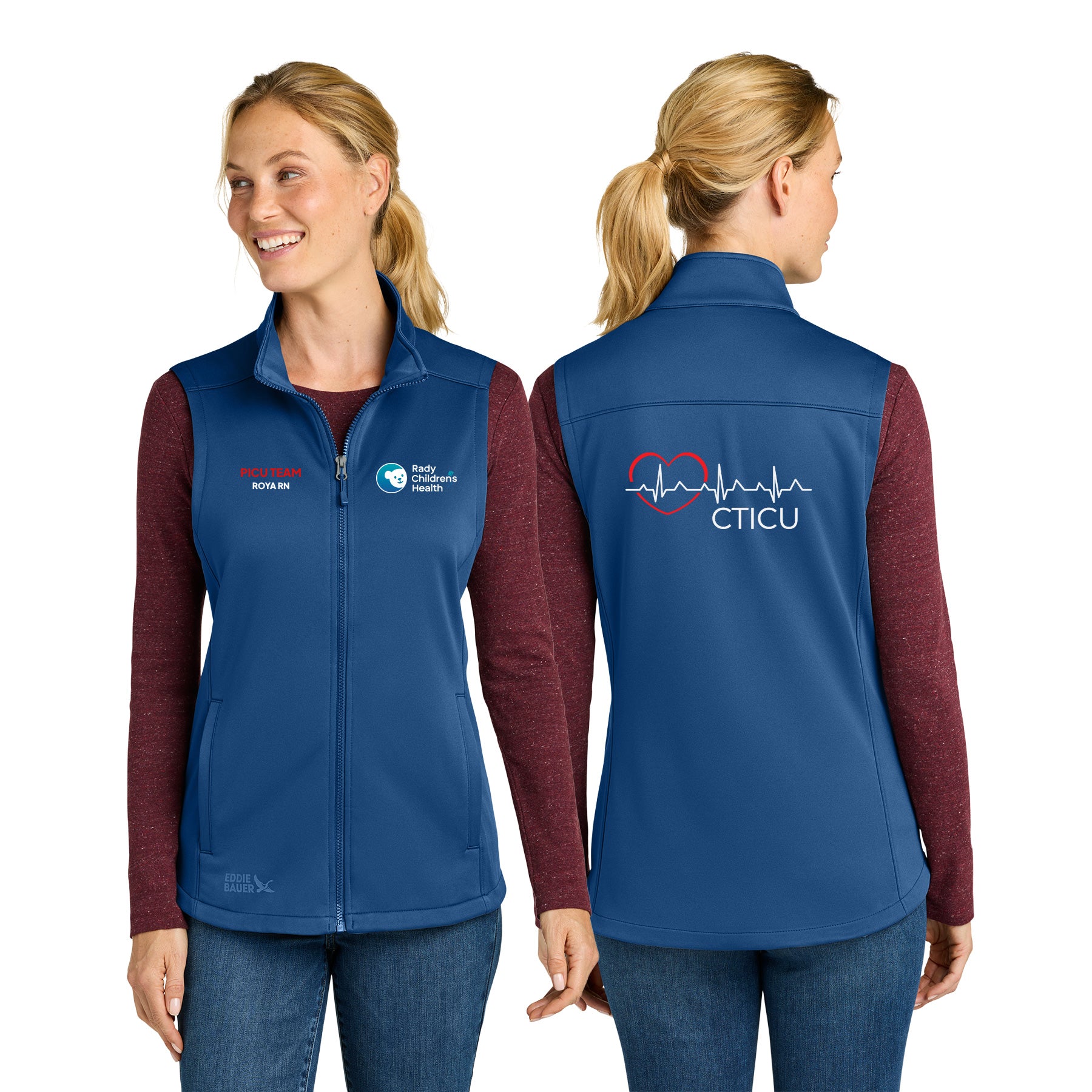 CTICU Eddie Bauer WomenÕs Smooth Mid Layer Fleece Vest