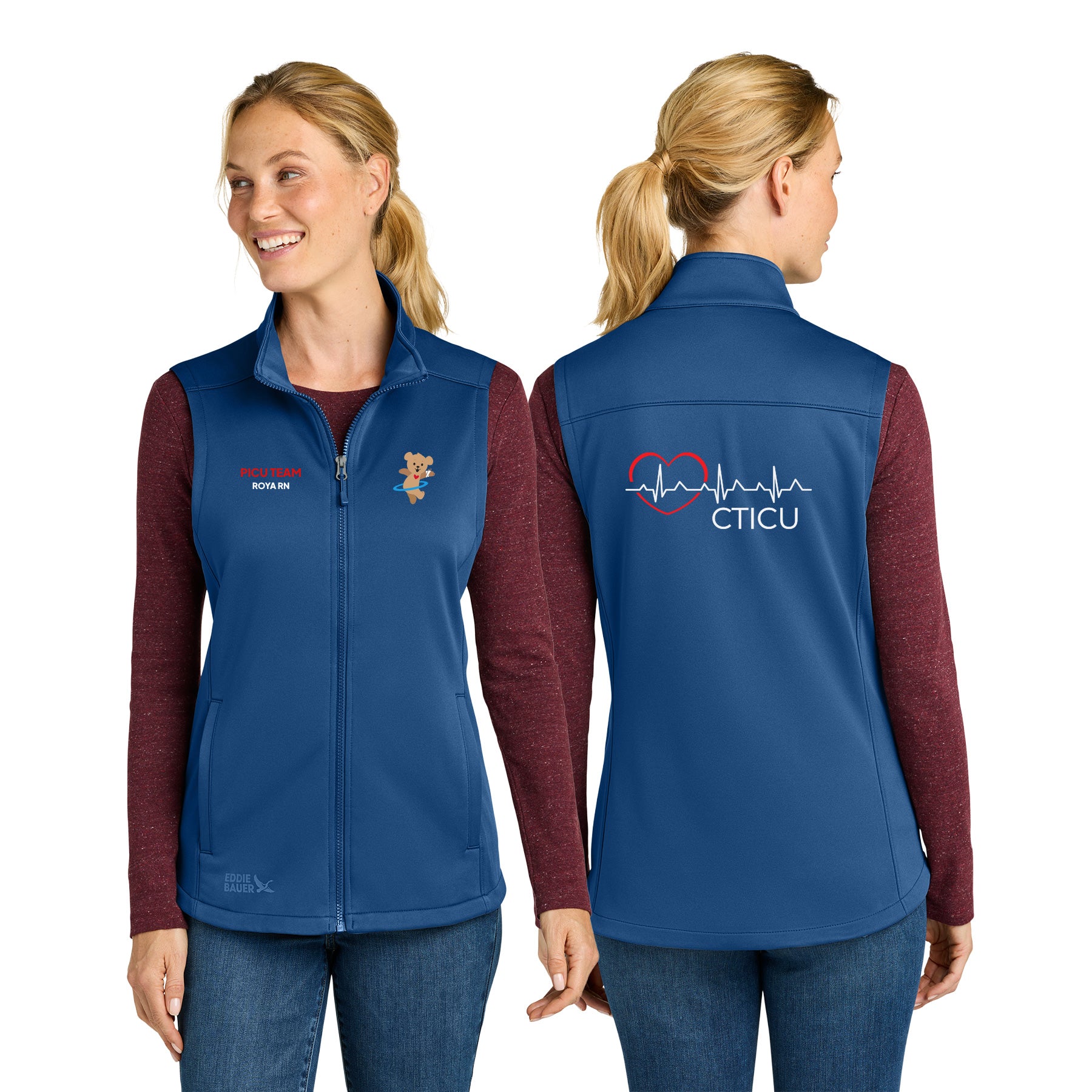 CTICU Eddie Bauer WomenÕs Smooth Mid Layer Fleece Vest