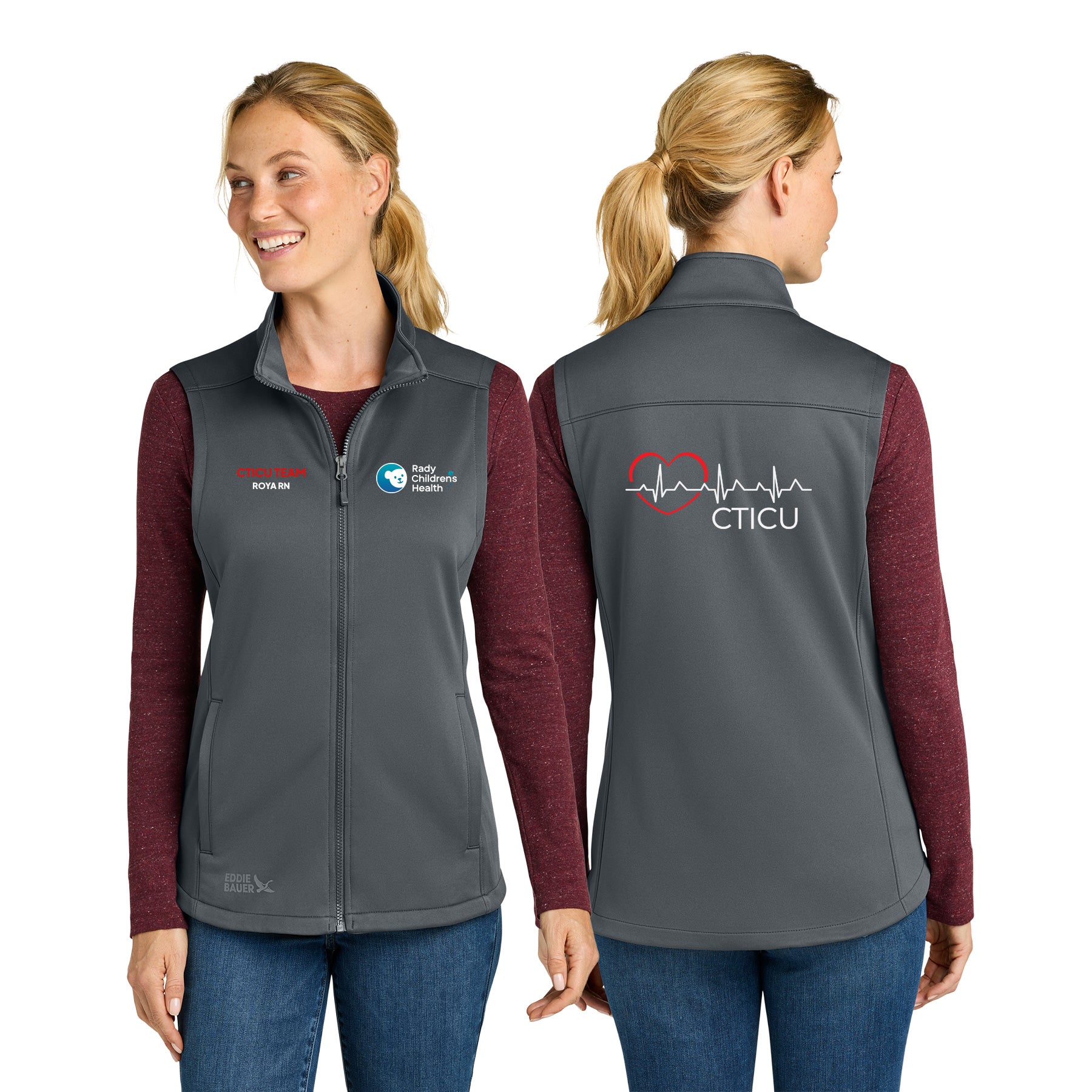 CTICU Eddie Bauer WomenÕs Smooth Mid Layer Fleece Vest