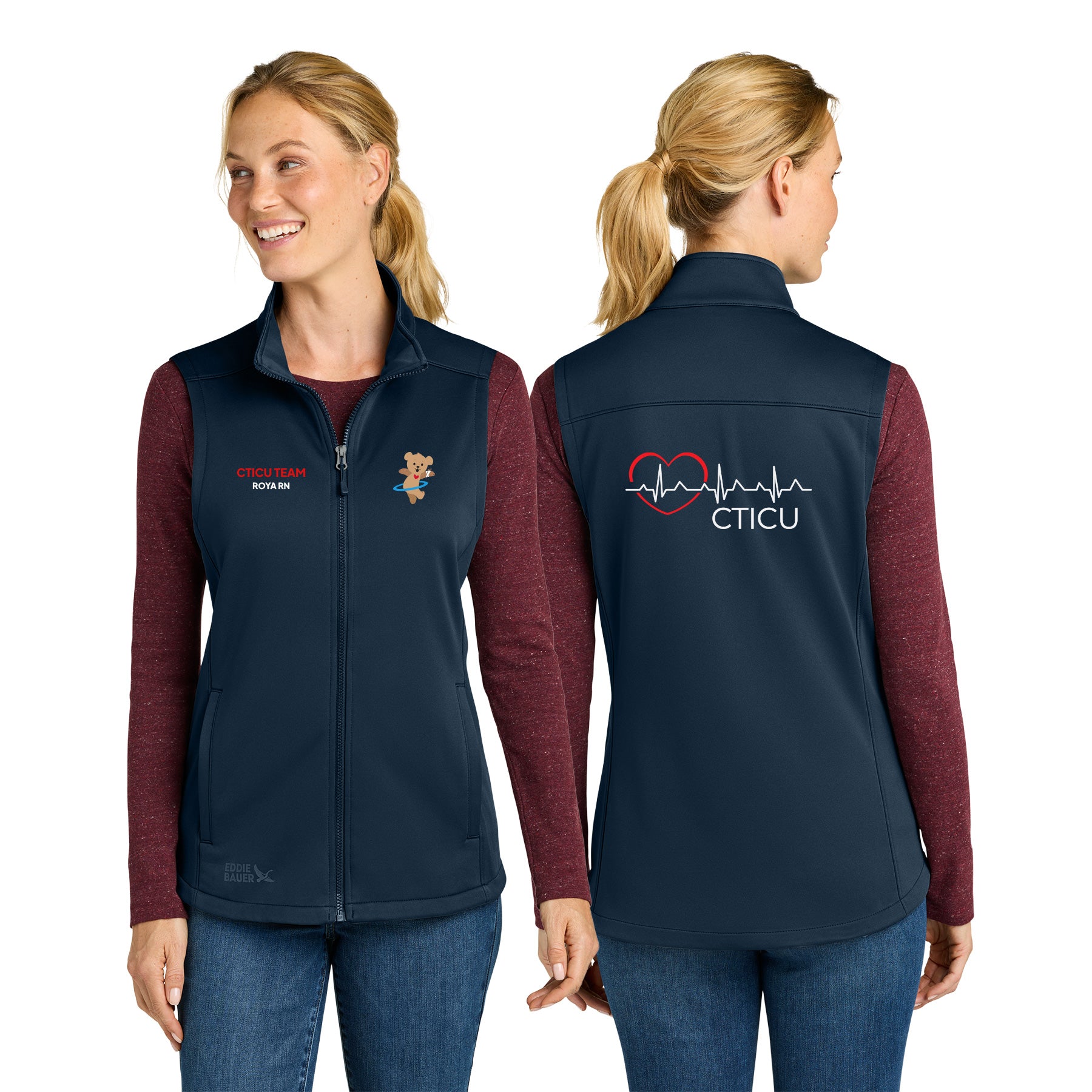 CTICU Eddie Bauer WomenÕs Smooth Mid Layer Fleece Vest