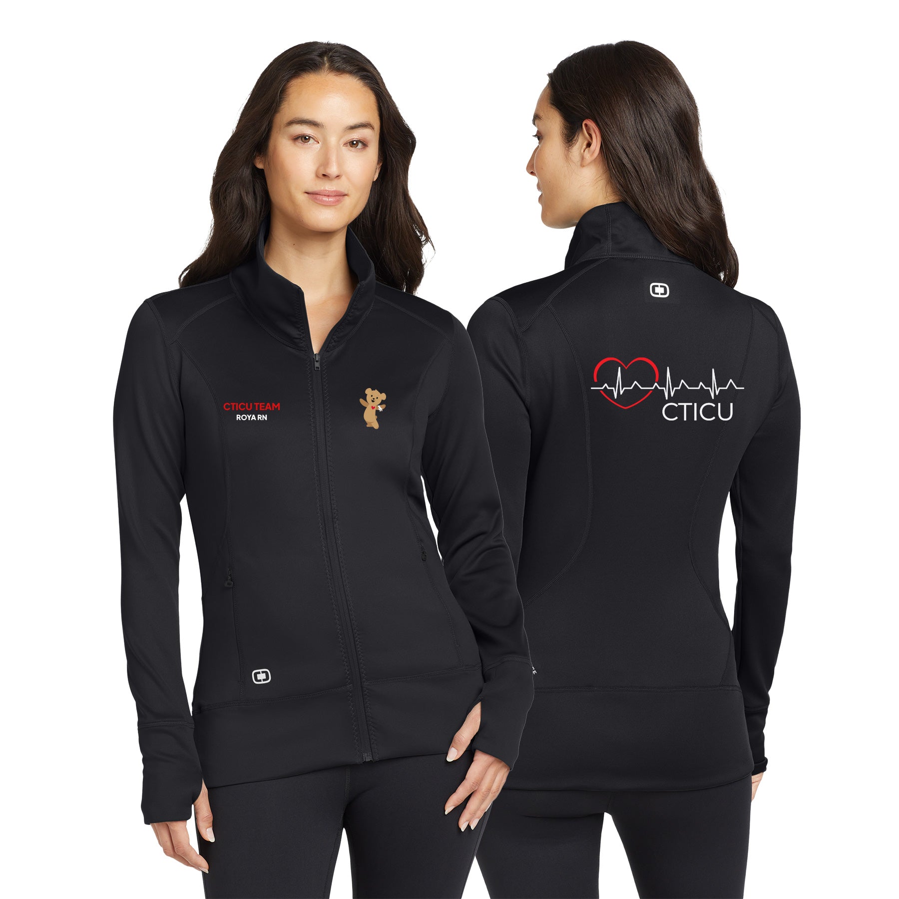 CTICU Left Chest Block OGIO ENDURANCE Ladies Fulcrum Full-Zip