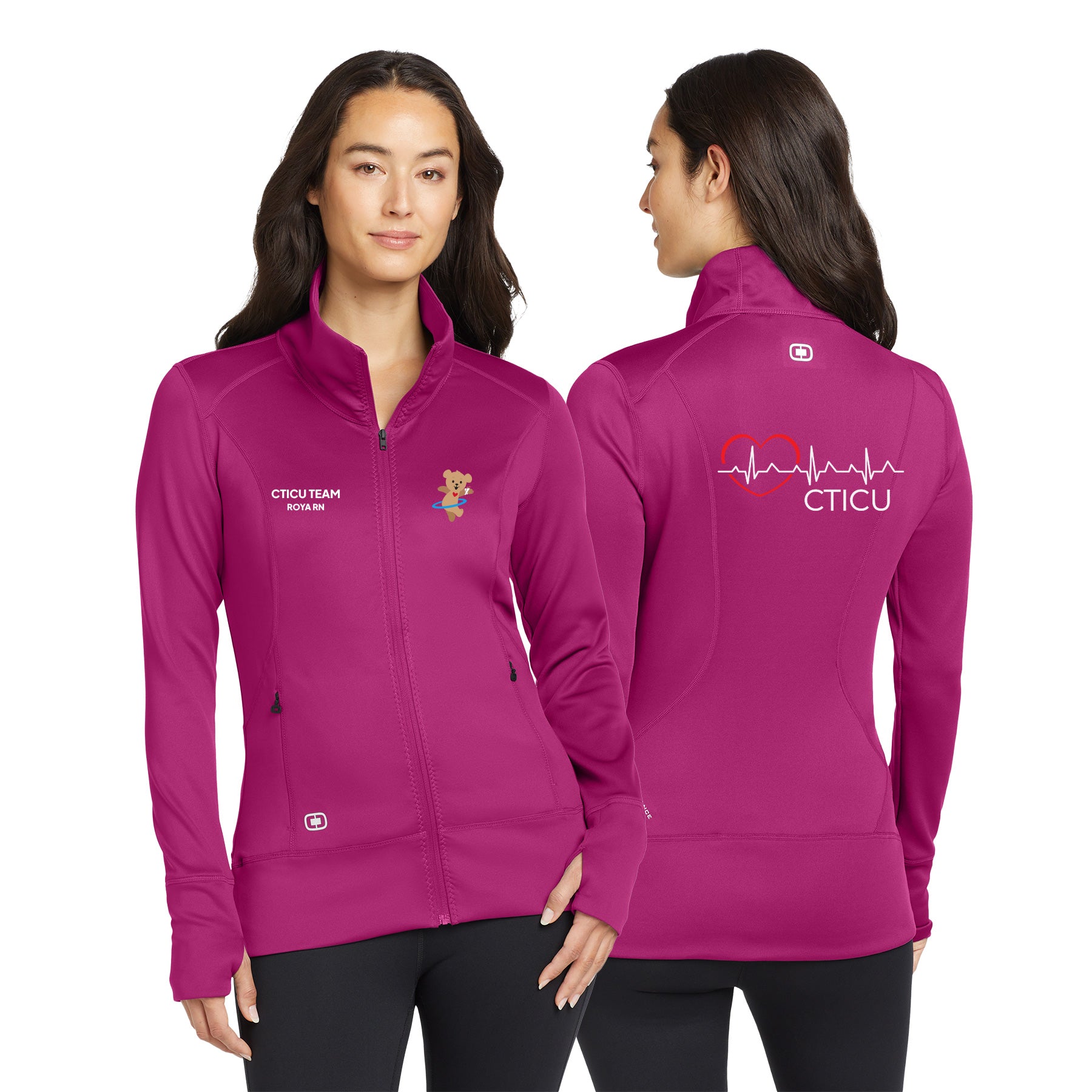 CTICU Left Chest Block OGIO ENDURANCE Ladies Fulcrum Full-Zip