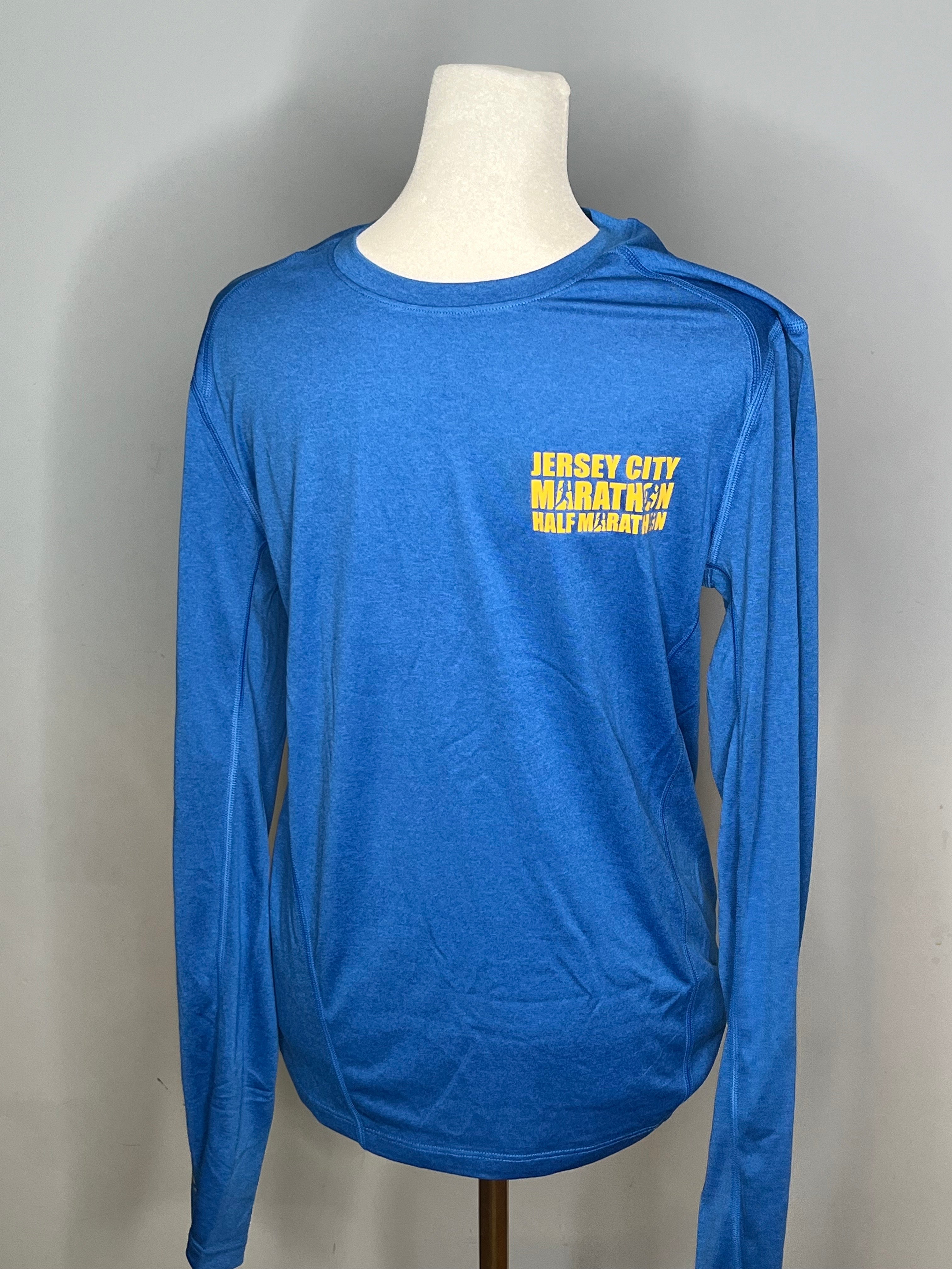 JERSEY CITY MARATHON MENS LONG SLEEVE BLUE