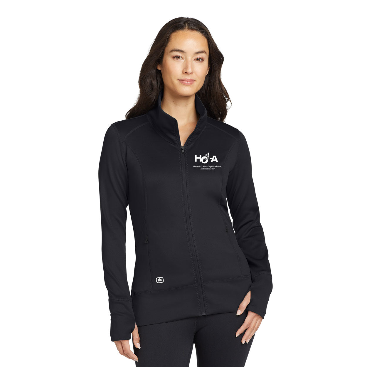 HOLA LOGO LEFT CHEST BLOCK OGIO ENDURANCE LADIES FULCRUM FULL-ZIP
