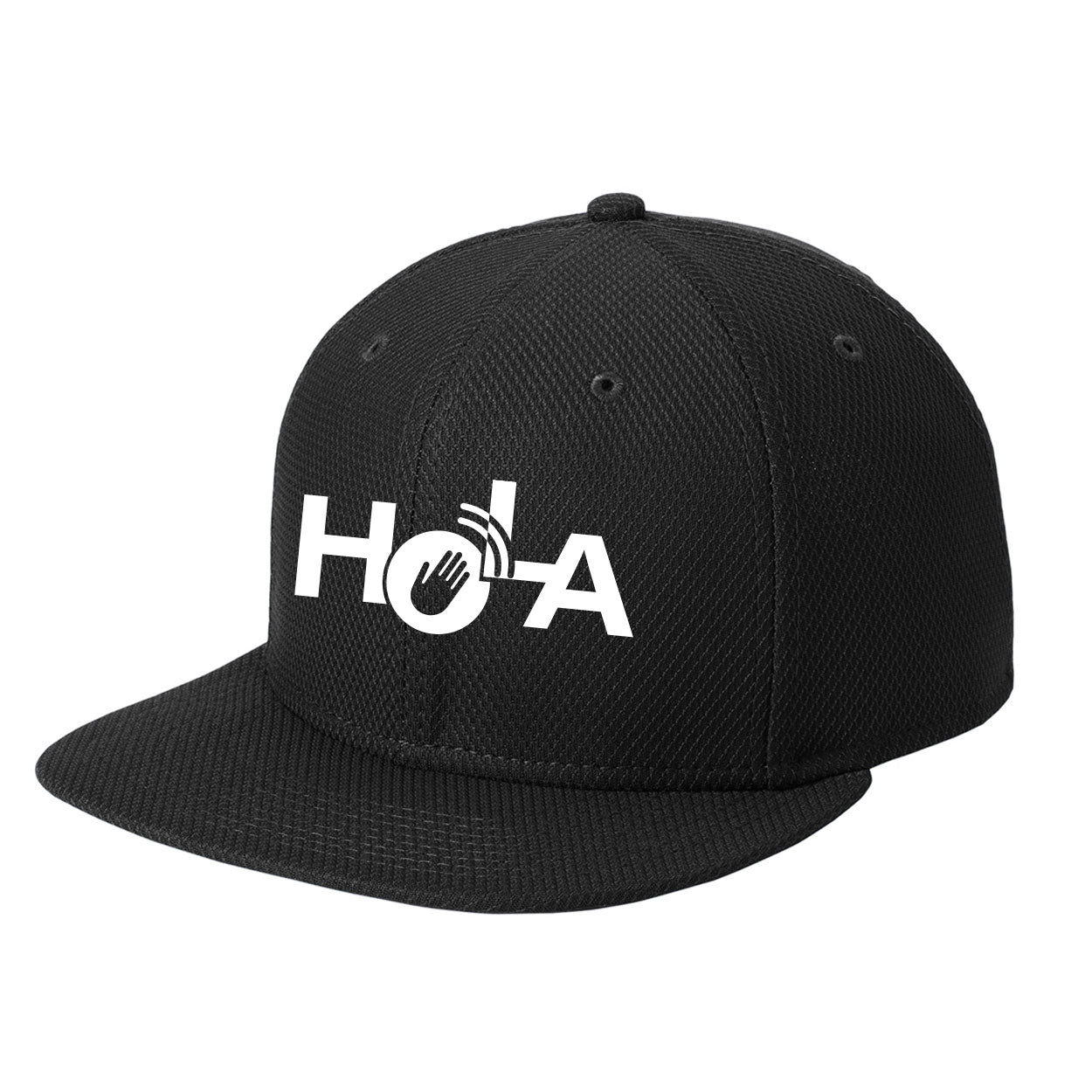 HOLA LOGO NEW ERA ORIGINAL FIT DIAMOND ERA FLAT BILL SNAPBACK CAP