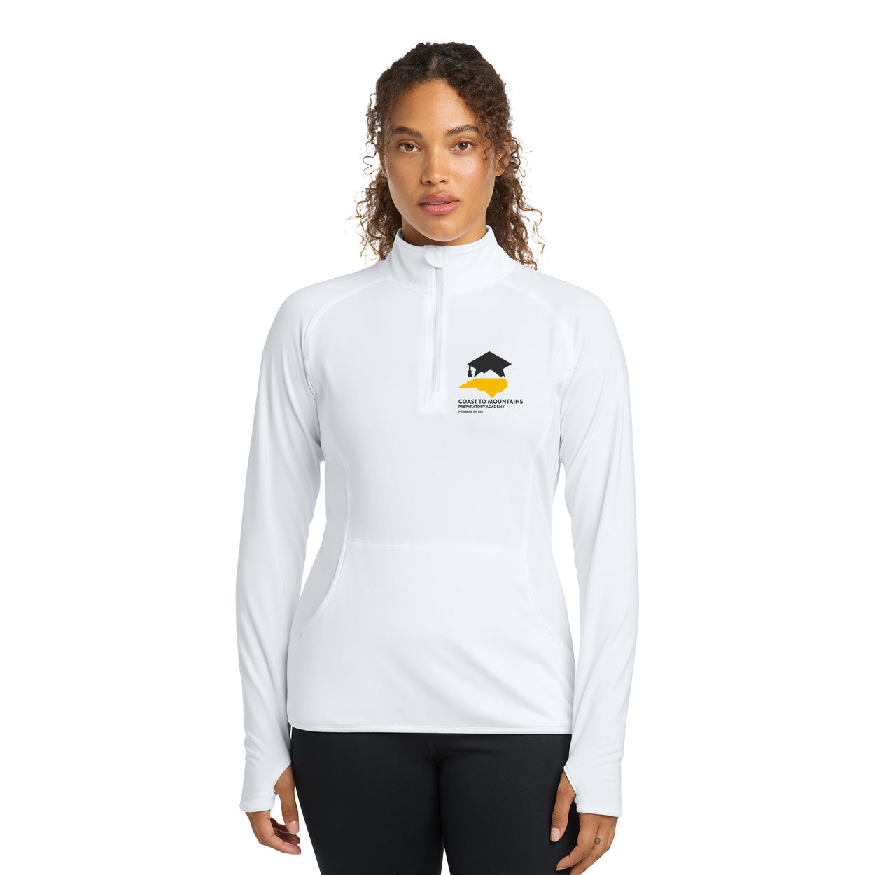 CMPA LOGO LADIES SPORT-WICK STRETCH 1/4-ZIP PULLOVER