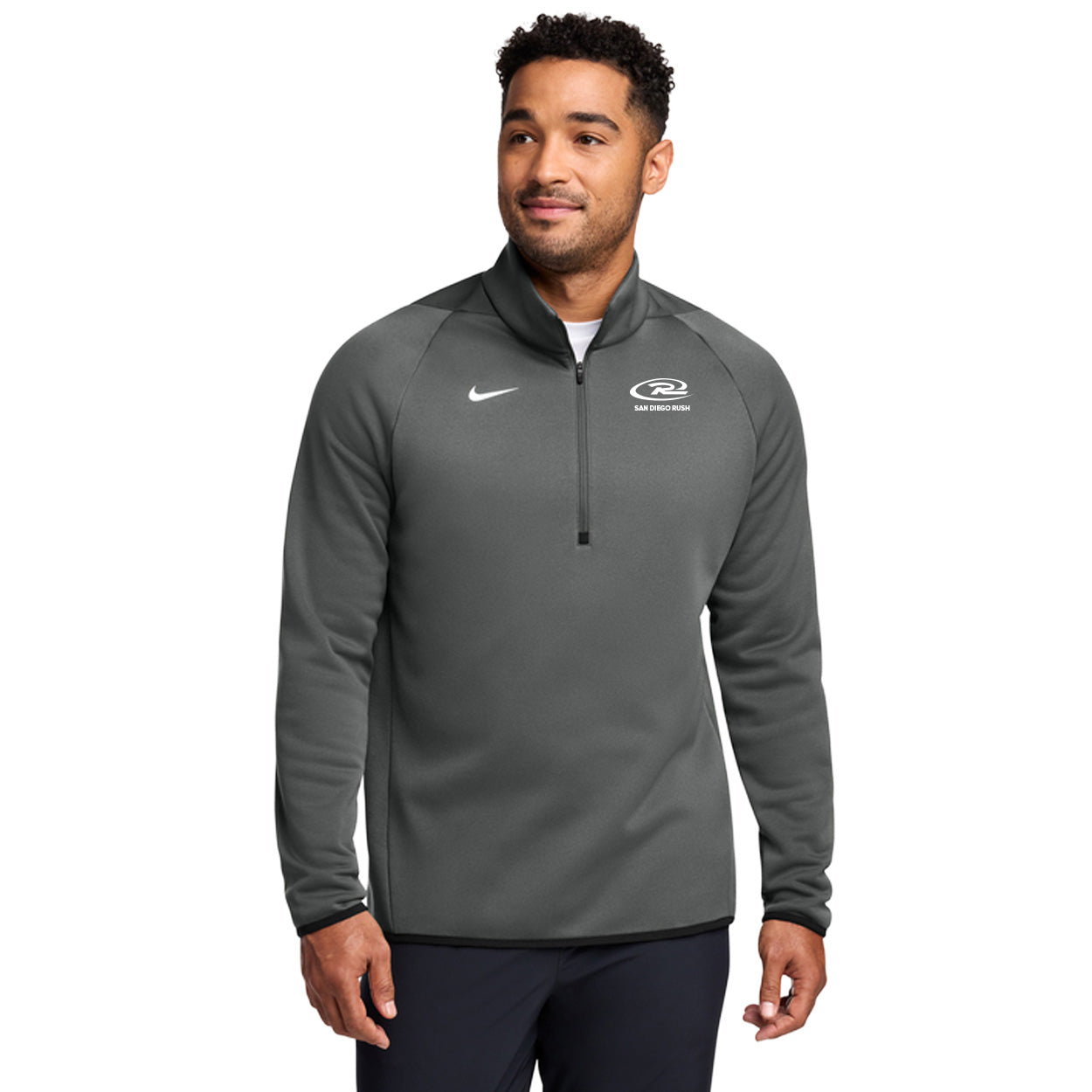 SAN DIEGO RUSH EMBROIDERED LOGO NIKE THERMA-FIT 1/4-ZIP FLEECE