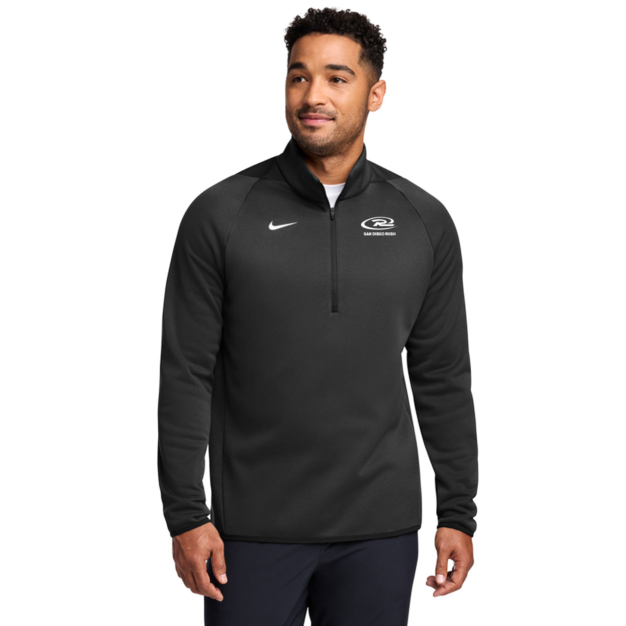 SAN DIEGO RUSH EMBROIDERED LOGO NIKE THERMA-FIT 1/4-ZIP FLEECE