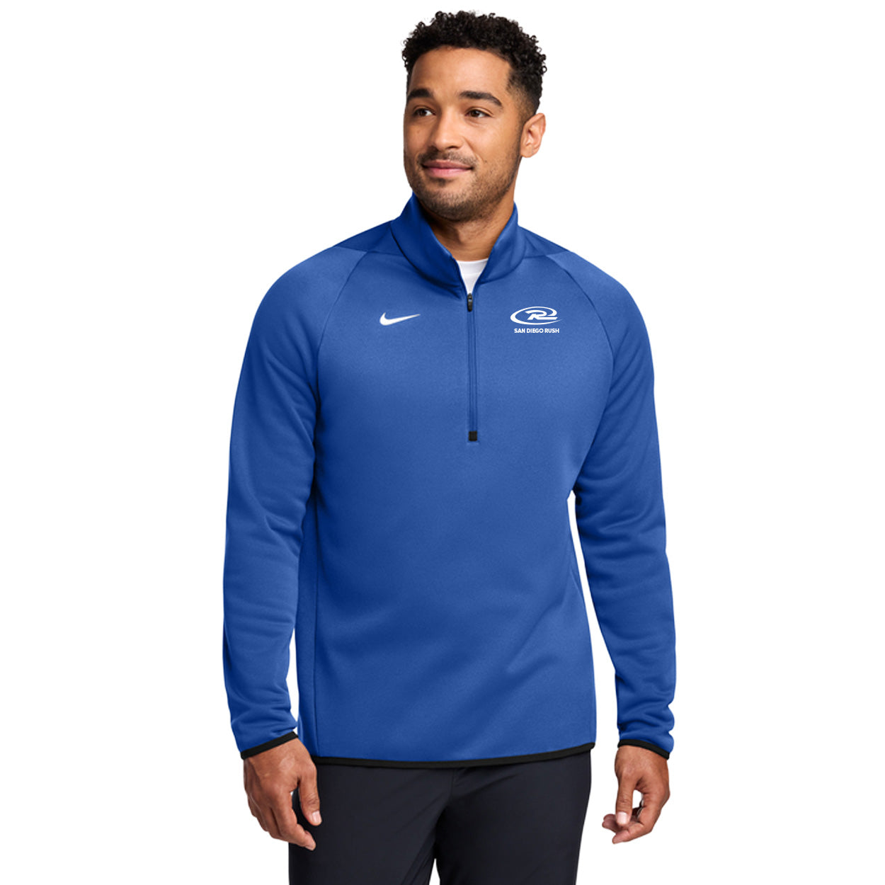 SAN DIEGO RUSH EMBROIDERED LOGO NIKE THERMA-FIT 1/4-ZIP FLEECE