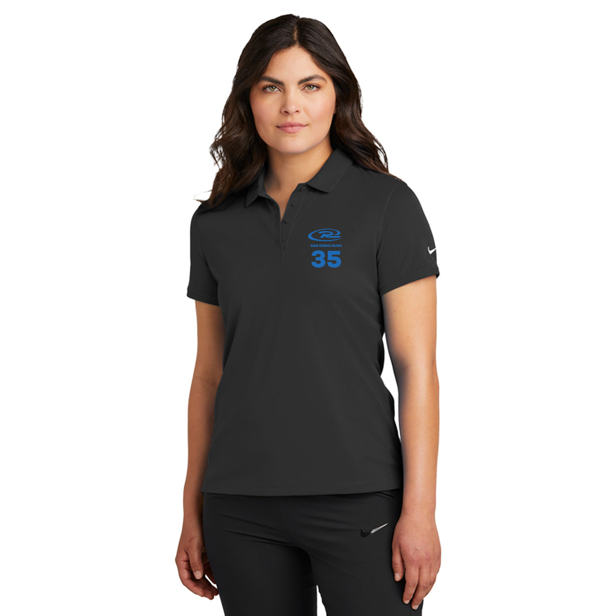 SAN DIEGO RUSH EMBROIDERED LOGO NIKE VICTORY SOLID POLO