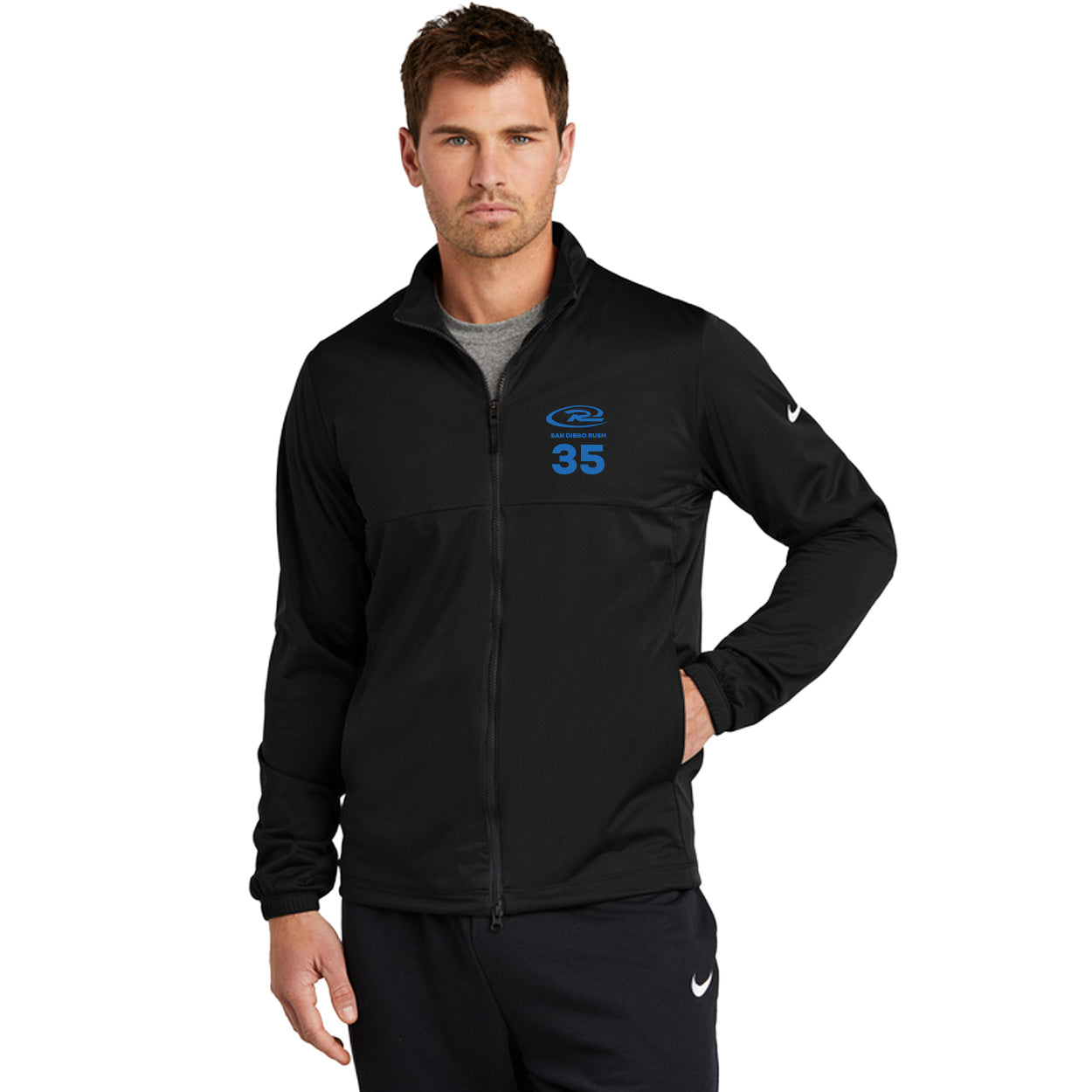 SAN DIEGO RUSH EMBROIDERED LOGO NIKE STORM-FIT FULL-ZIP JACKET