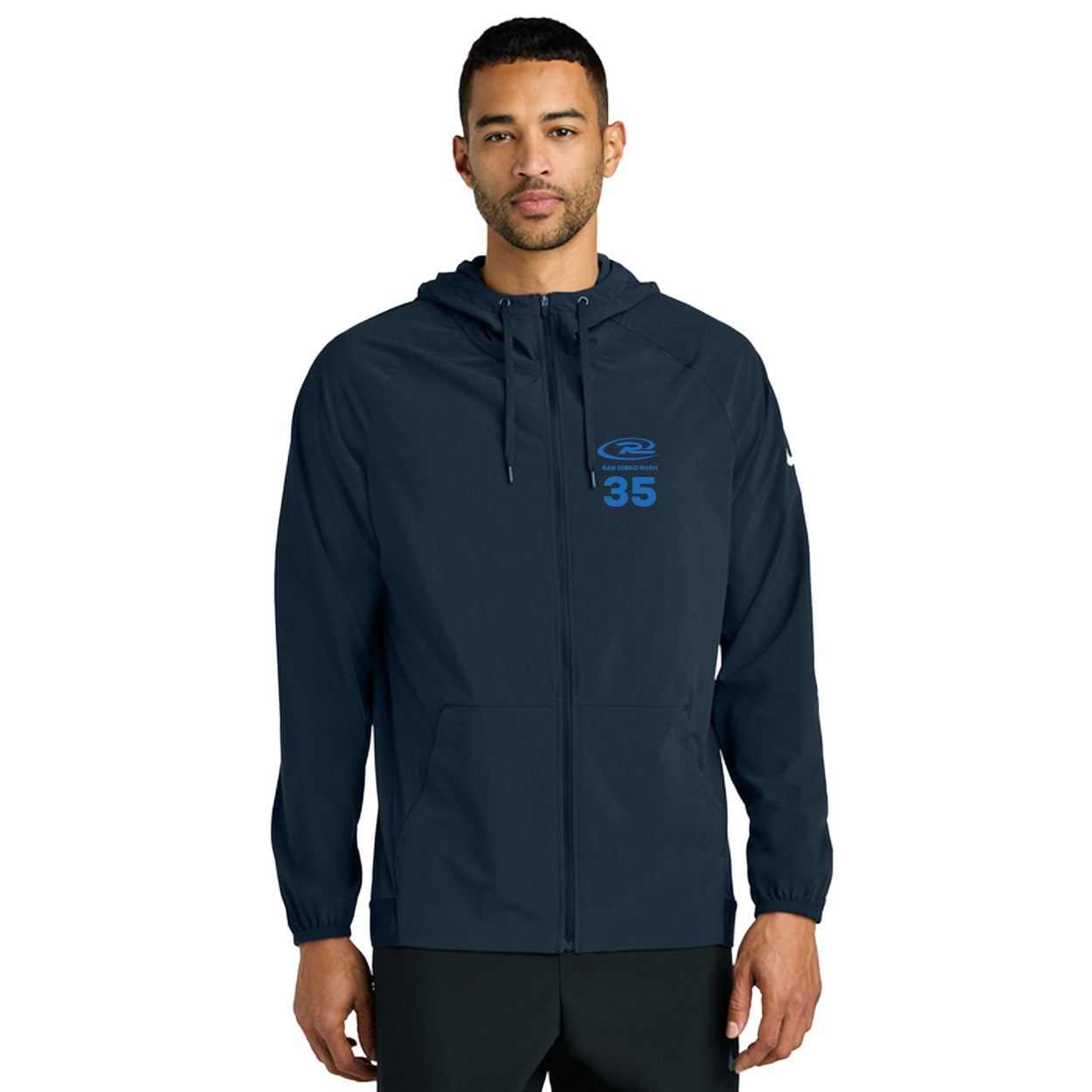 SAN DIEGO RUSH EMBROIDERED LOGO NIKE PRO HOODED JACKET