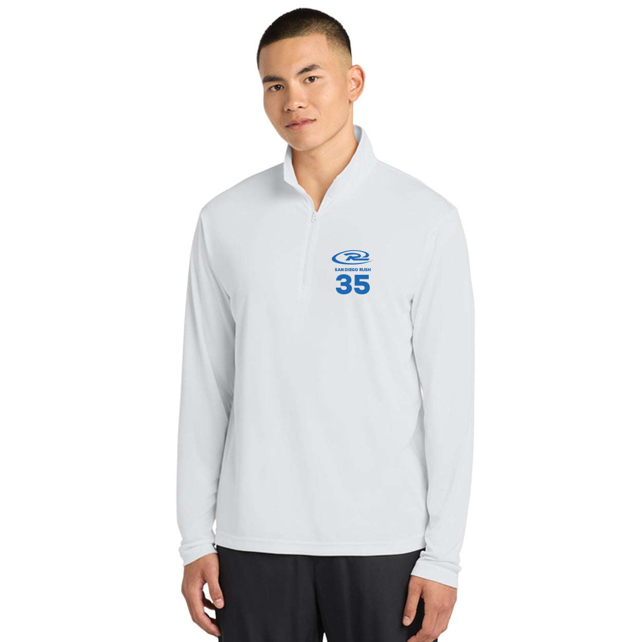 SAN DIEGO RUSH EMBROIDERED LOGO POSICHARGE¨ COMPETITOR 1/4-ZIP PULLOVER