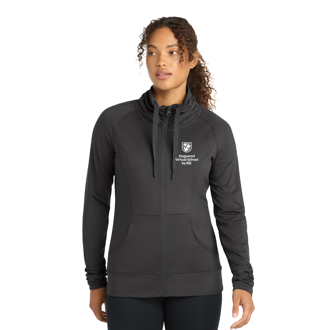 DOGWOOD LOGO SPORT-WICK STRETCH FULL-ZIP JACKET