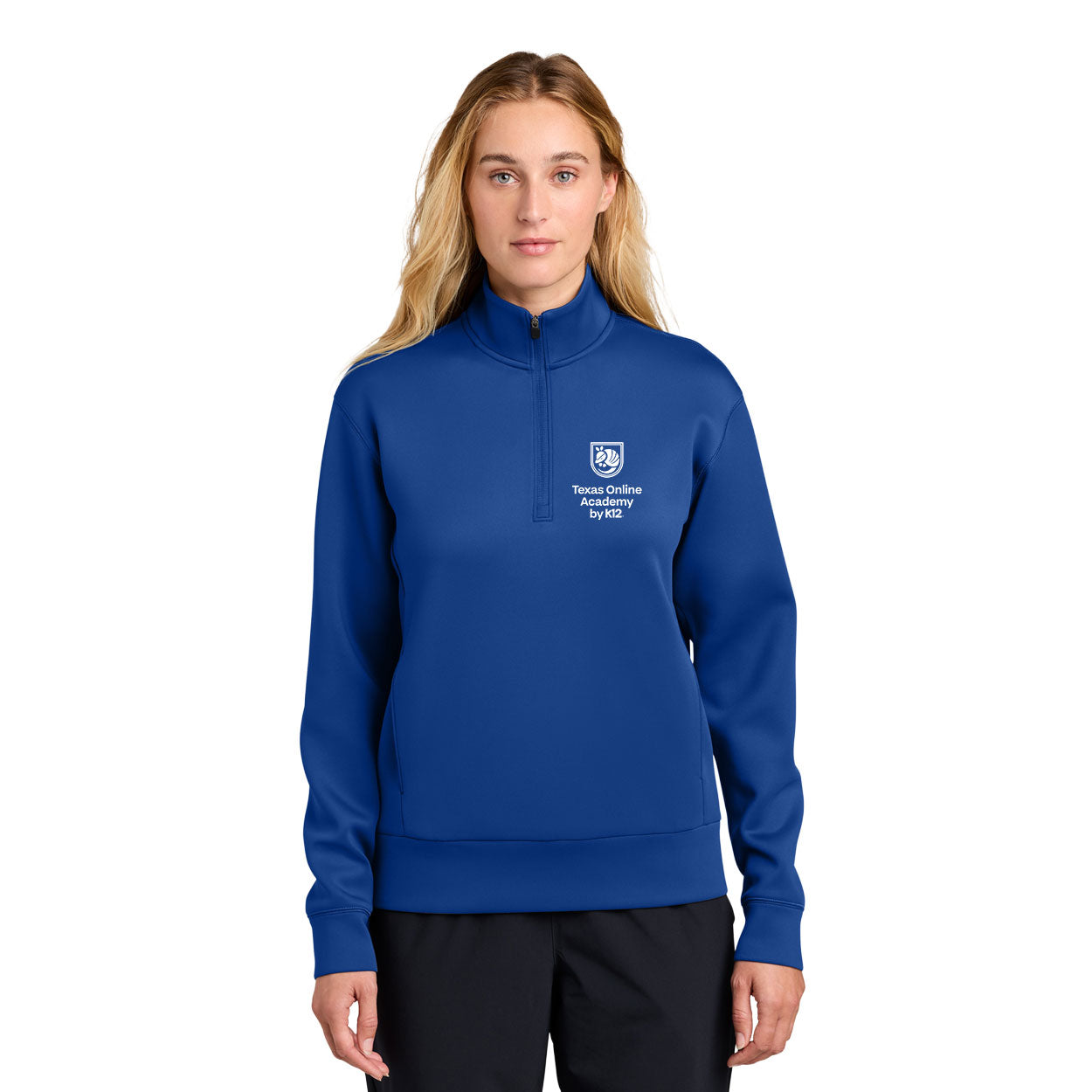 TEXAS ONLINE ACADEMY LOGO WOMEN'S PRO PERFORM EMBROIDERED 1/4-ZIP