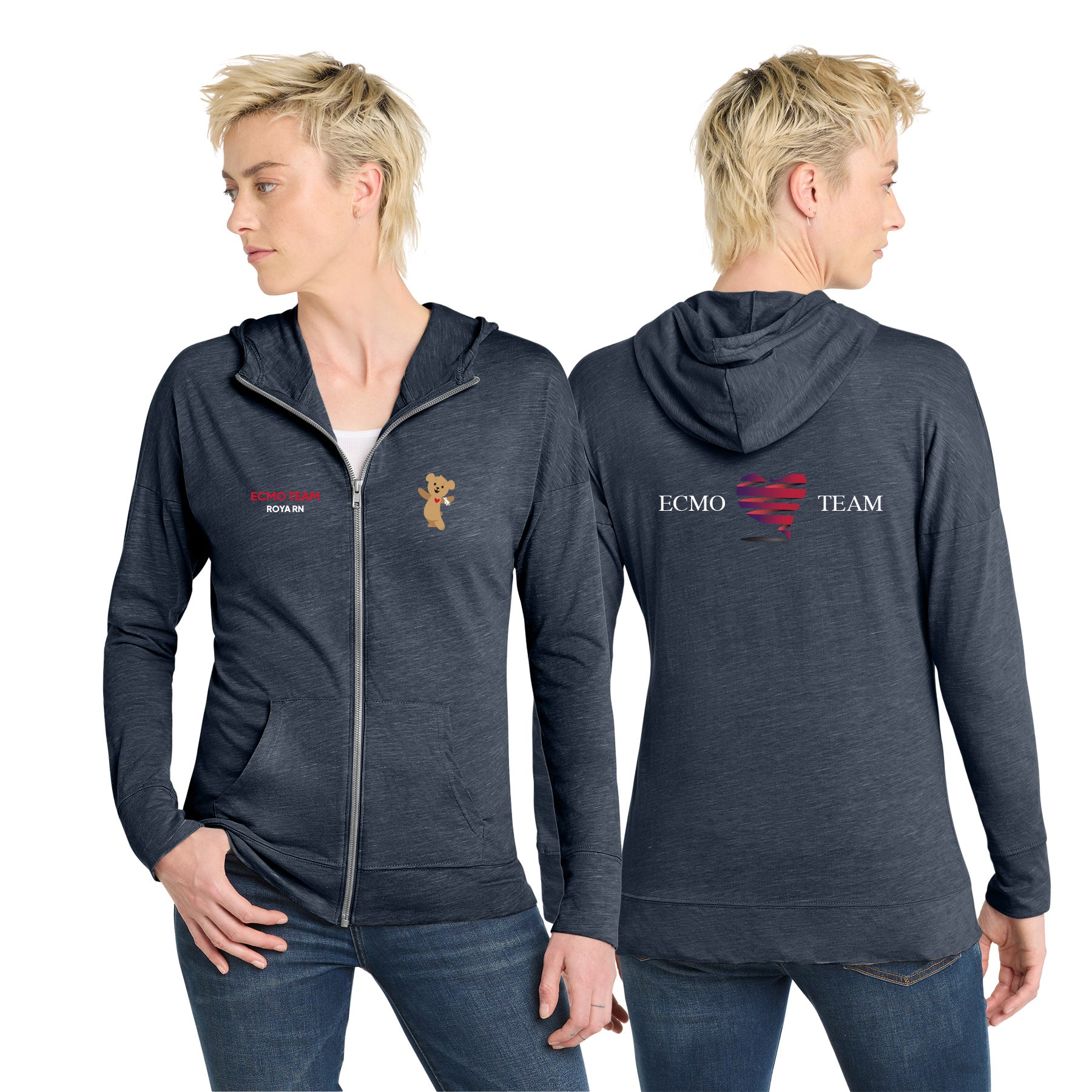 ECMO TEAM WomenÕs Medal Full-Zip Hoodie