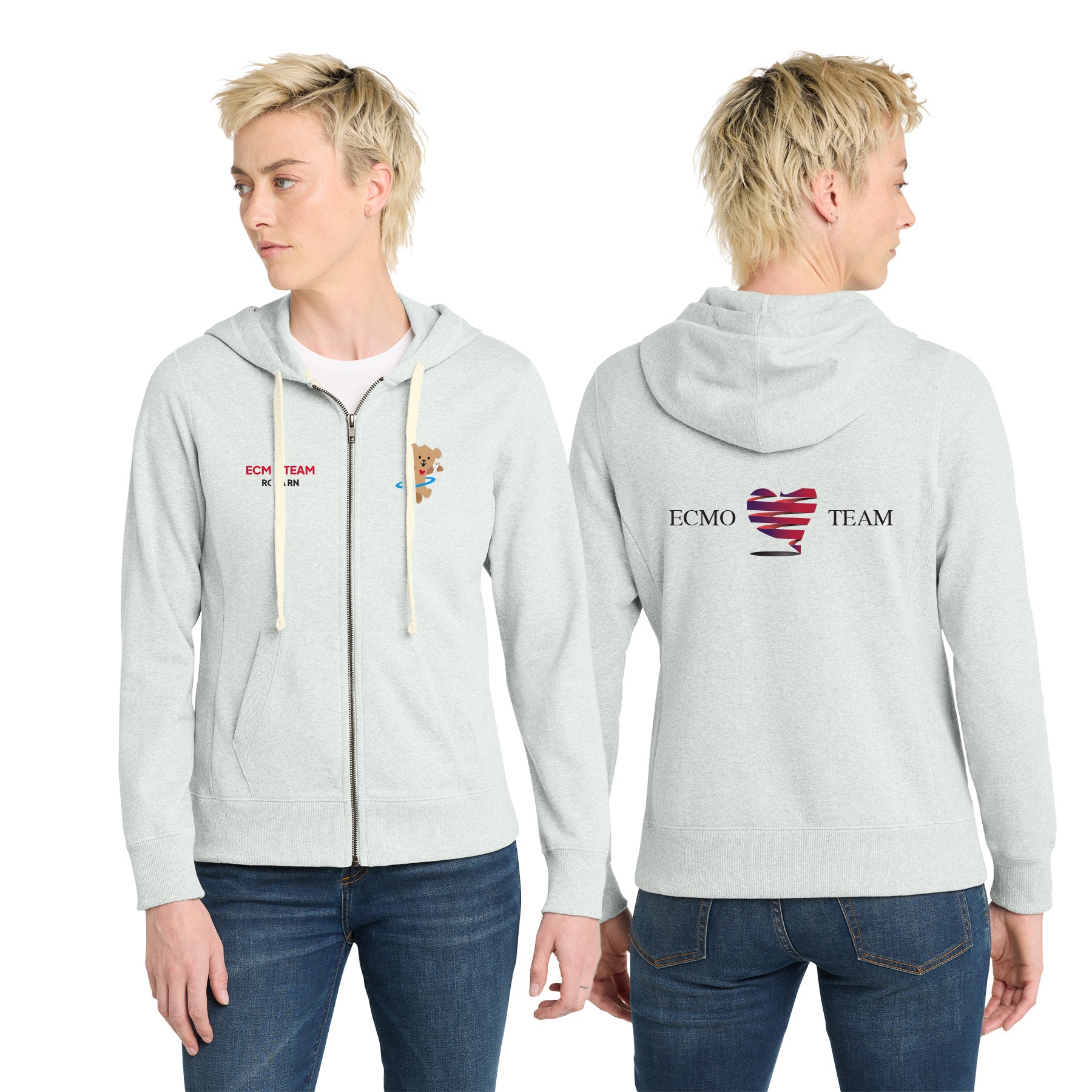 ECMO TEAM Women's Full-Zip Hoodie