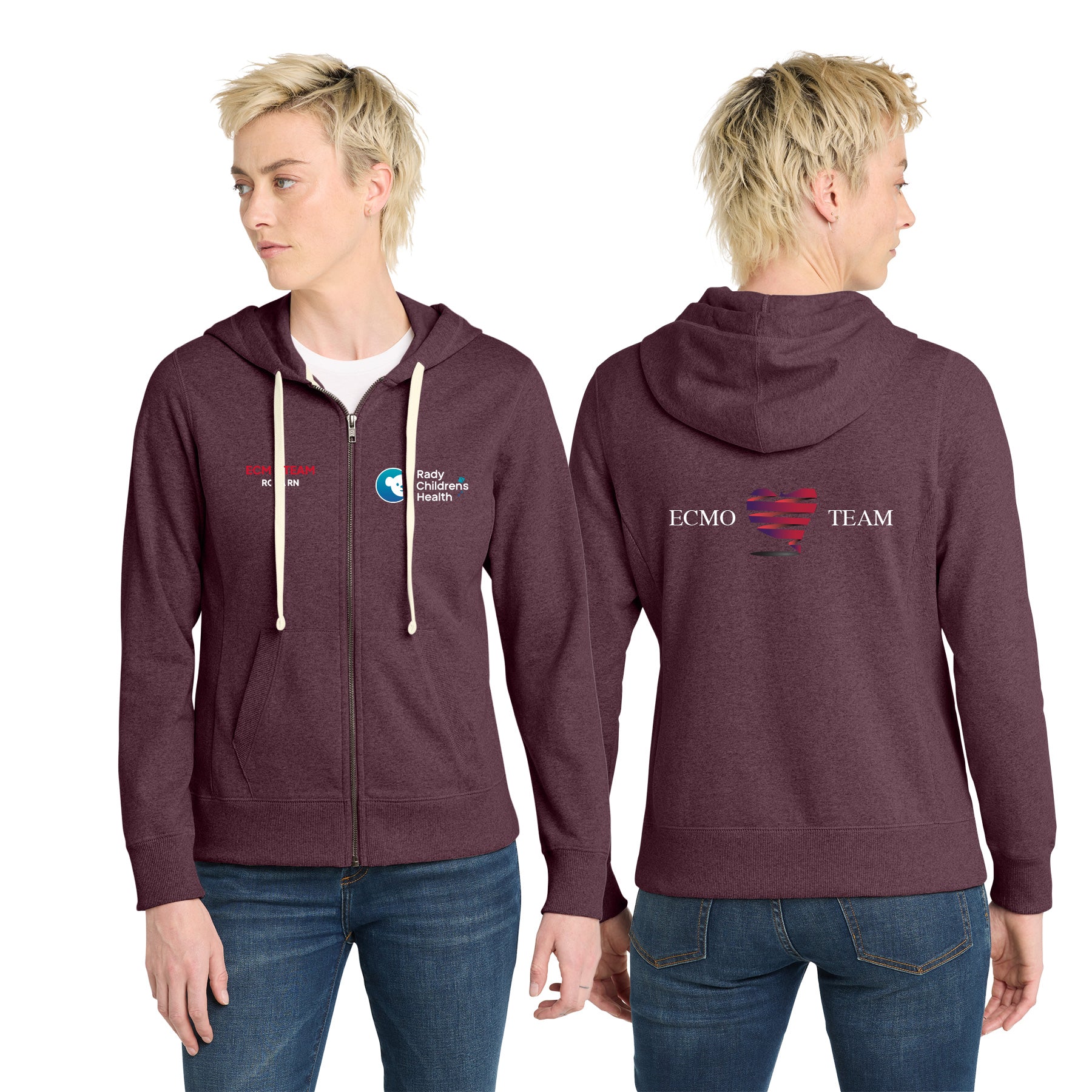 ECMO TEAM Women's Full-Zip Hoodie