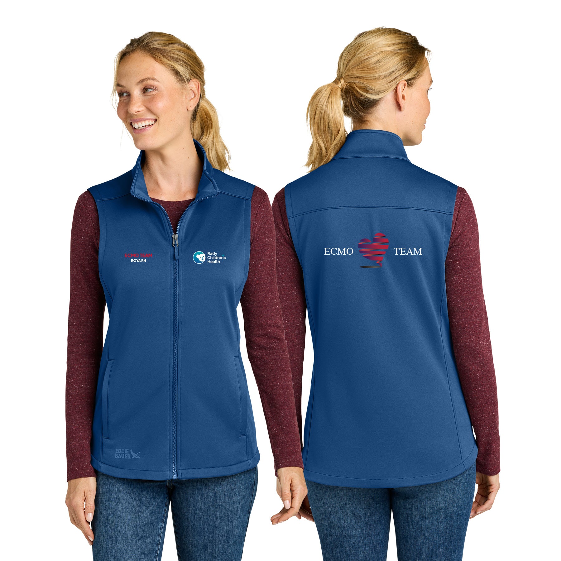 ECMO TEAM Eddie Bauer WomenÕs Smooth Mid Layer Fleece Vest