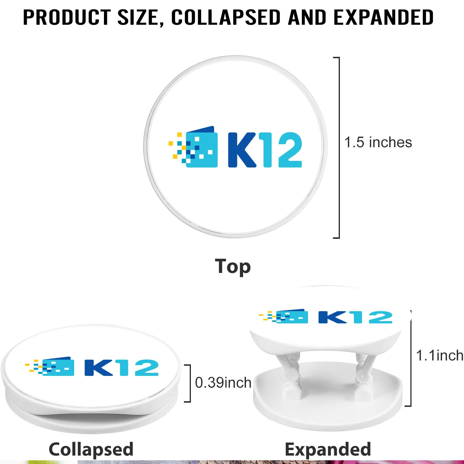 K12 LOGO UNIVERSAL PHONE GRIP HOLDER