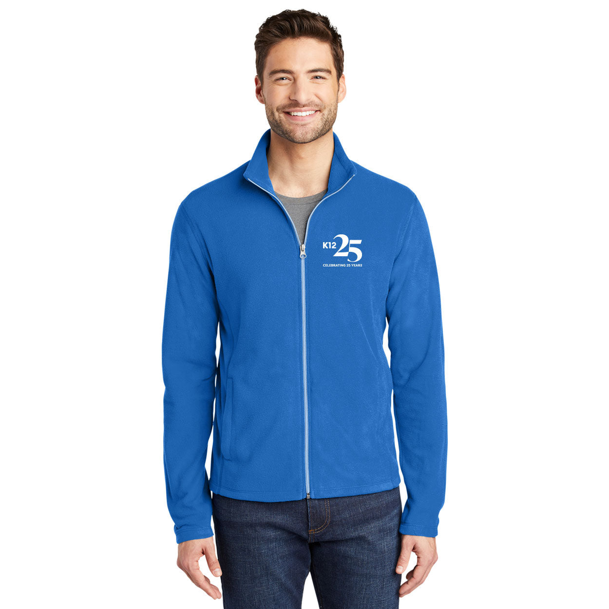 K12 25 YEARS EMBROIDERED LOGO MICROFLEECE JACKET