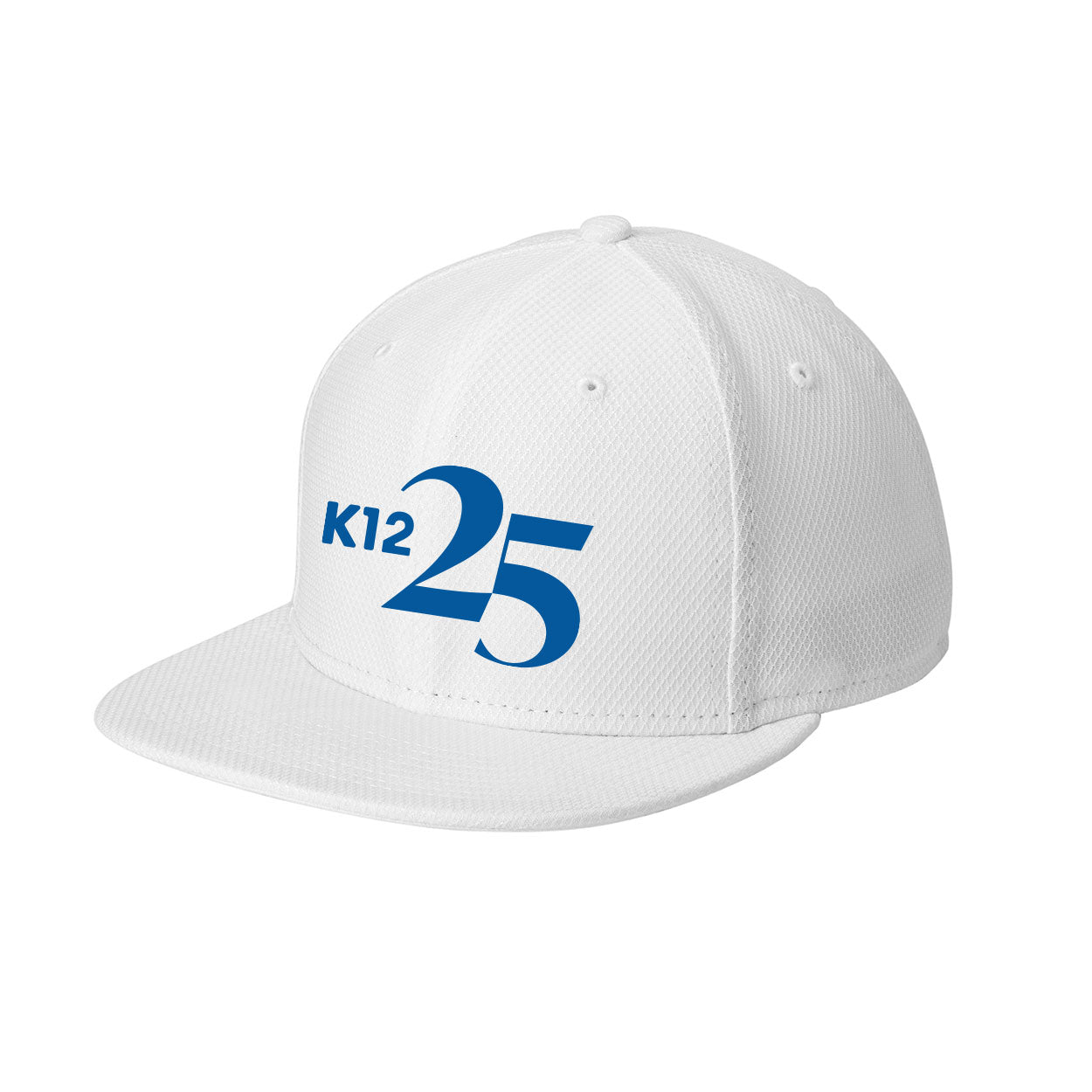 K12 25 YEARS EMBROIDERED LOGO NEW ERA ORIGINAL FIT DIAMOND ERA FLAT BILL SNAPBACK CAP