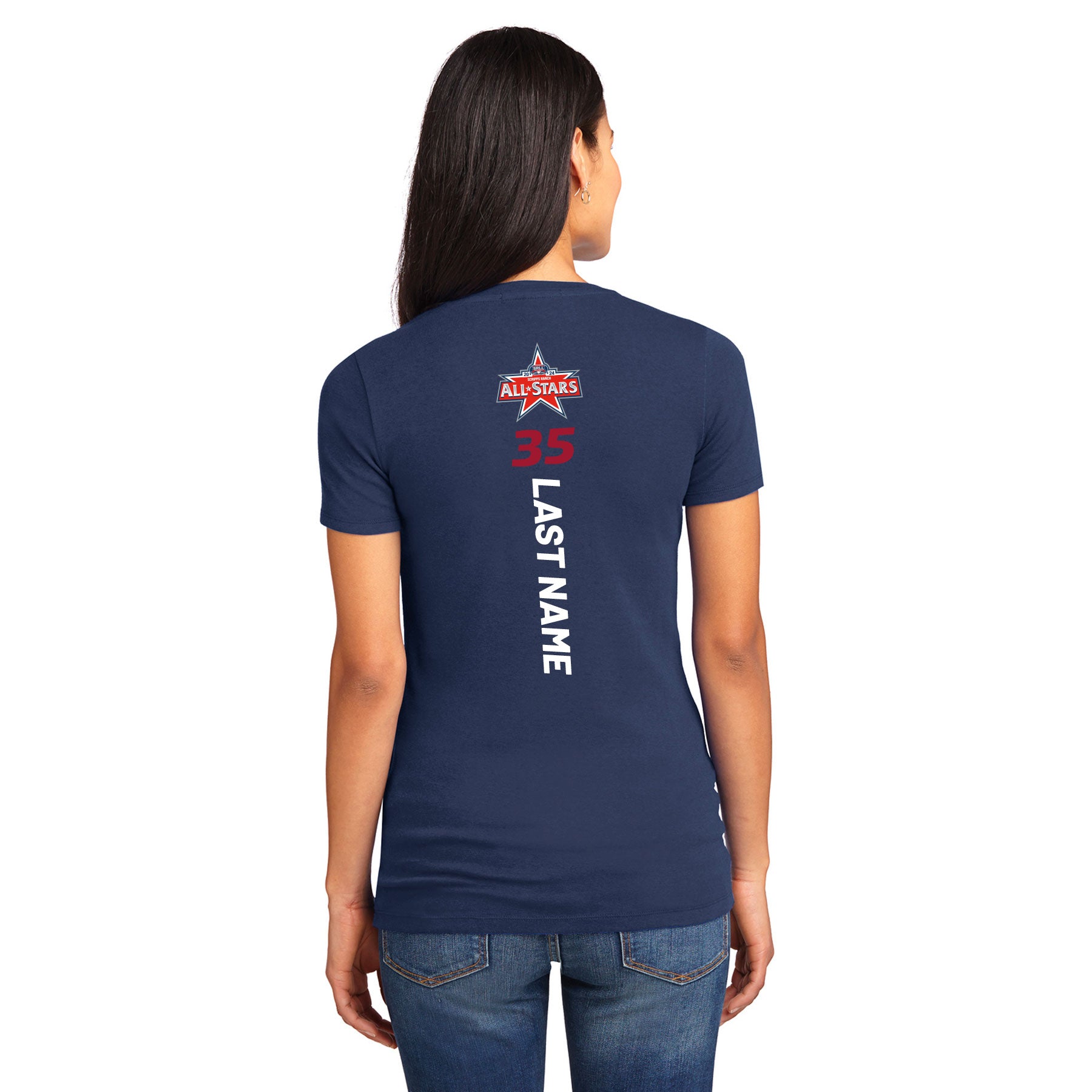 2024 SRLL ALL-STARS LOGO CONCEPT STRETCH V-NECK TEE