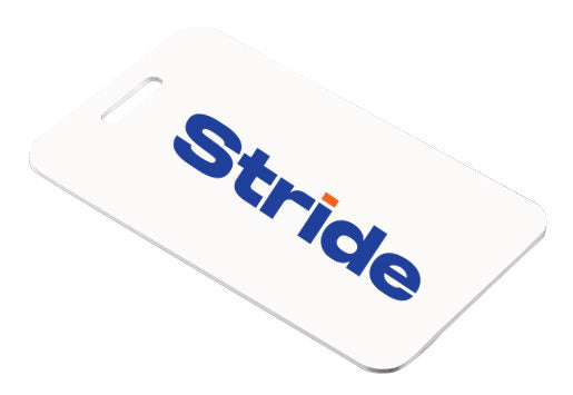 STRIDE LOGO ALUMINUM RECTANGLE BAG TAGS