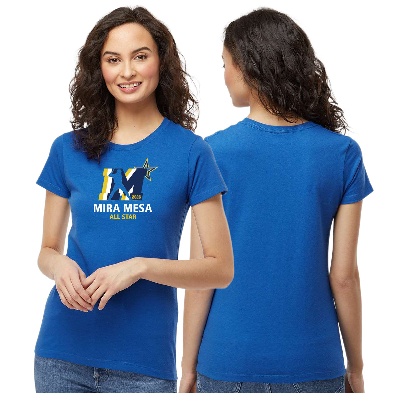 MMLL 26 ALL-STARS LOGO WOMEN'S GOLD SOFT TOUCH T-SHIRT