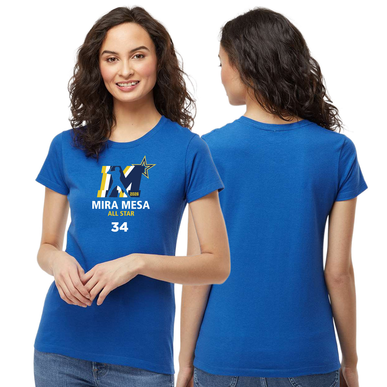 MMLL 26 ALL-STARS LOGO WOMEN'S GOLD SOFT TOUCH T-SHIRT