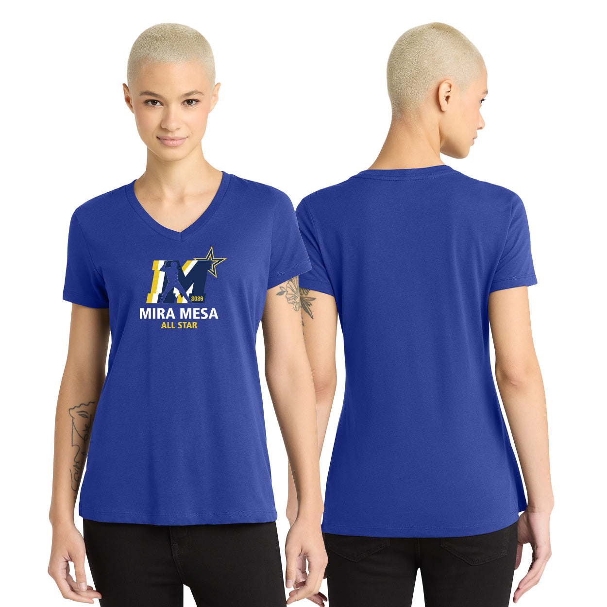 MMLL 26 ALL-STARS LOGO PERFECT WEIGHT  V-NECK TEE