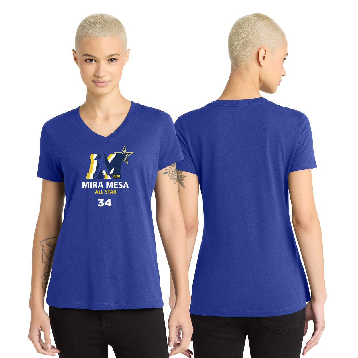 MMLL 26 ALL-STARS LOGO PERFECT WEIGHT  V-NECK TEE