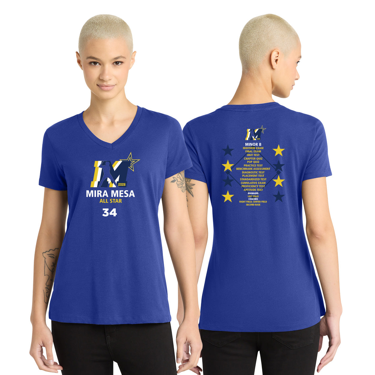 MMLL 26 ALL-STARS LOGO PERFECT WEIGHT  V-NECK TEE