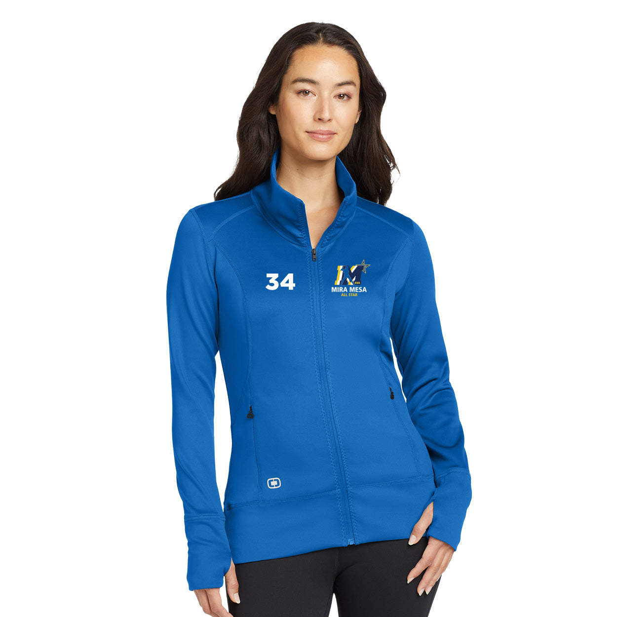 MMLL 26 ALL-STARS LOGO LEFT CHEST BLOCK OGIO ENDURANCE LADIES FULCRUM FULL-ZIP