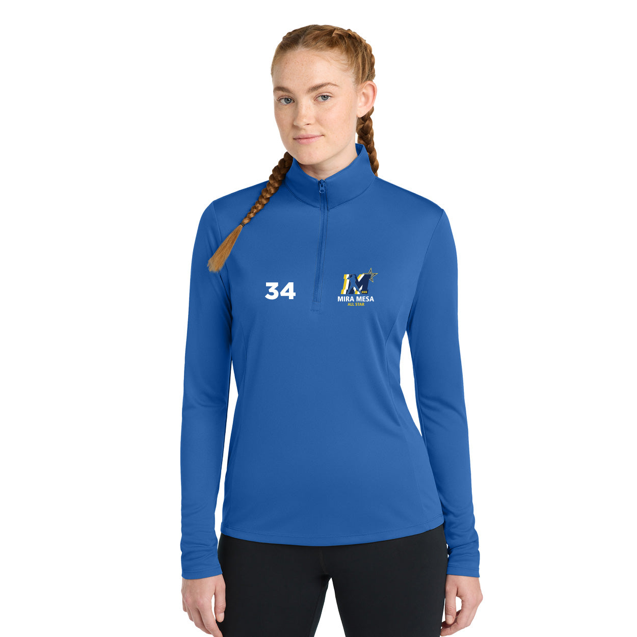 MMLL 26 ALL-STARS LOGO LADIES COMPETITOR 1/4-ZIP PULLOVER