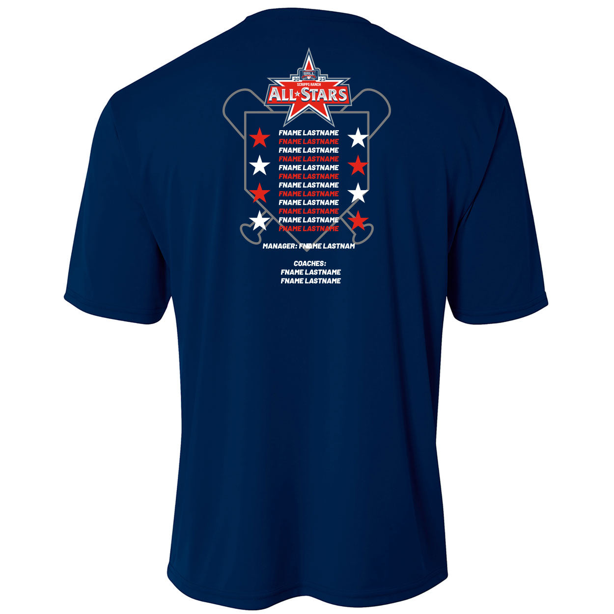 2025 SRLL ALL-STARS LOGO PERFORMANCE SHORT SLEEVE TEE