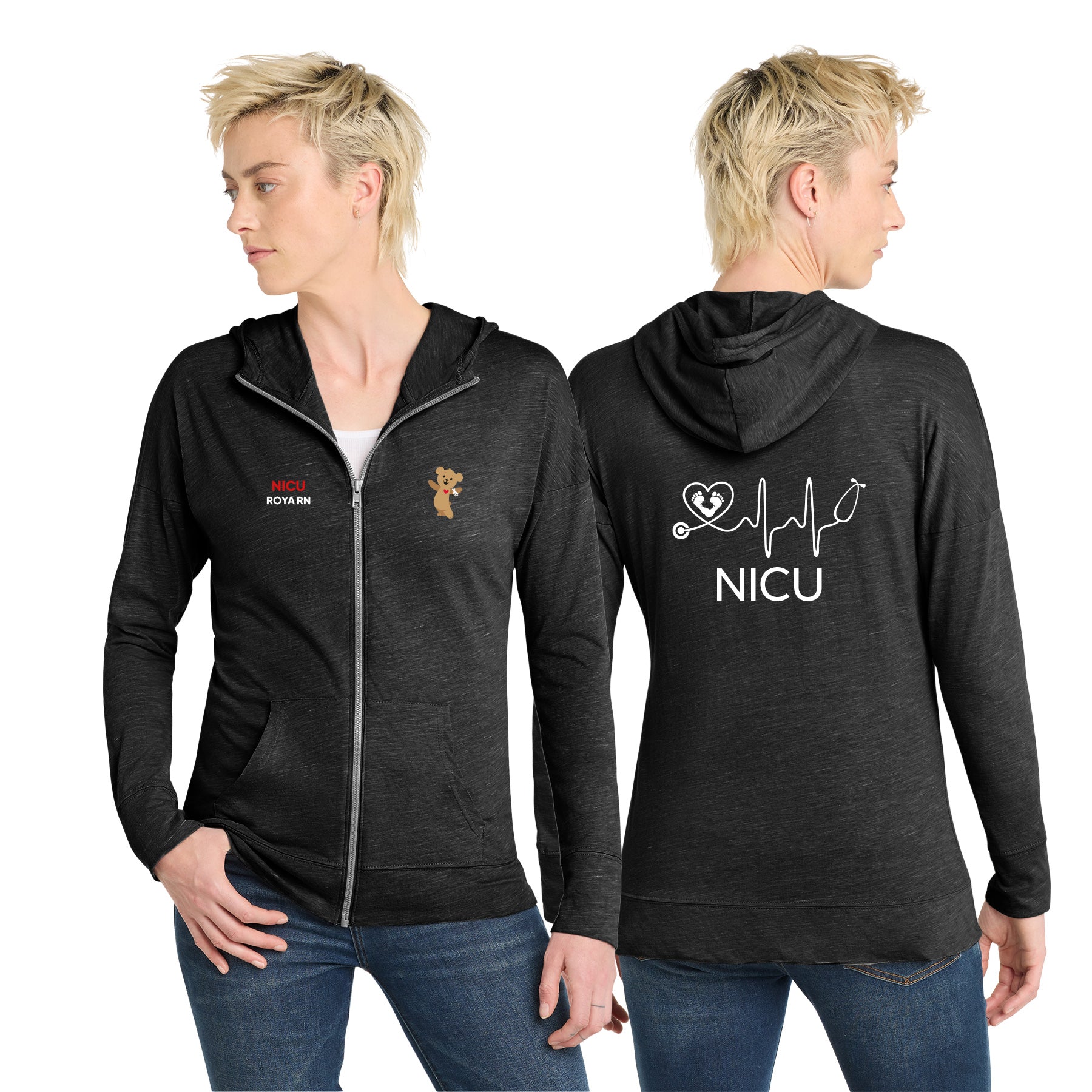 RADY NICU WOMEN'S MEDAL FULL-ZIP HOODIE