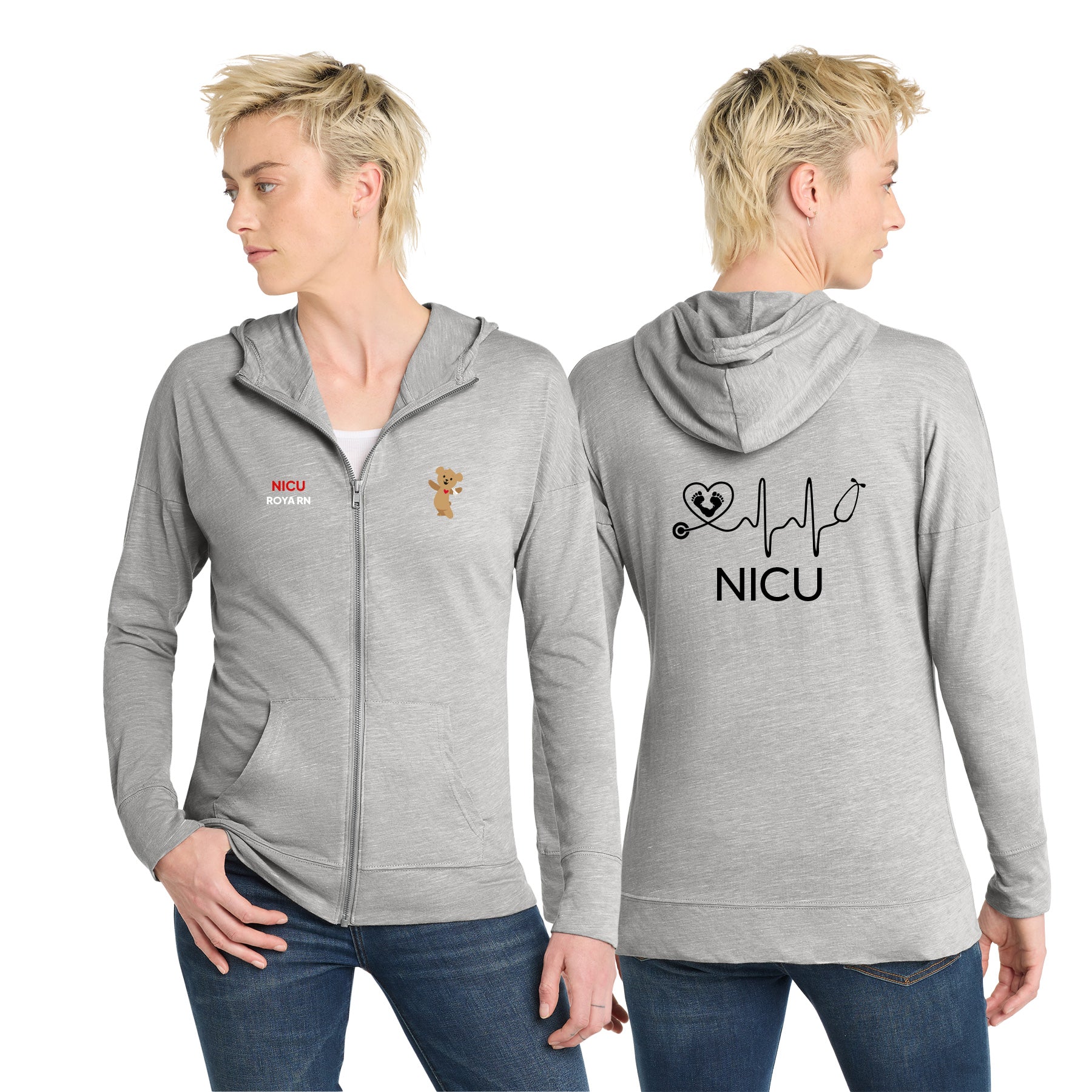 RADY NICU WOMEN'S MEDAL FULL-ZIP HOODIE