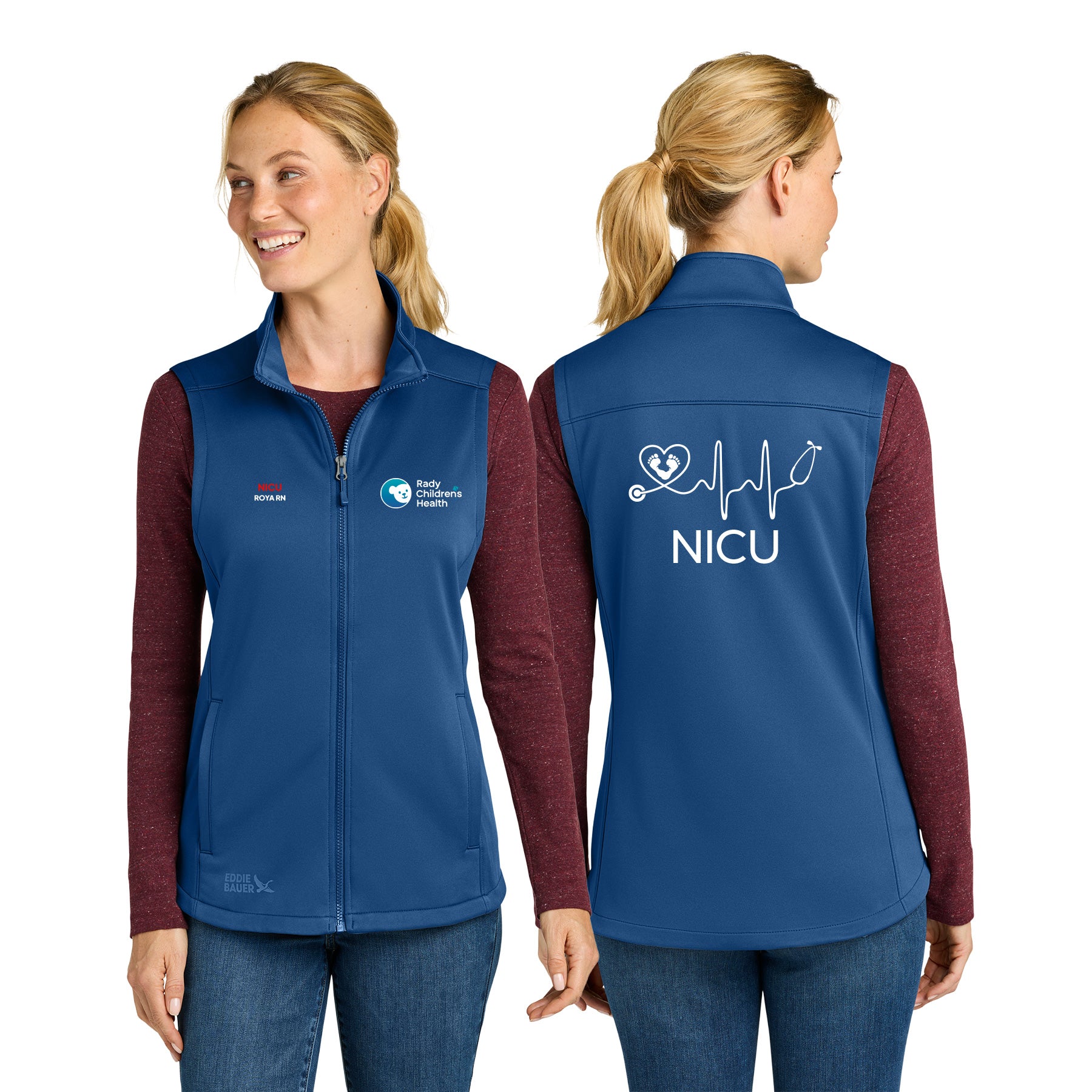 RADY NICU EDDIE BAUER WOMEN'S SMOOTH MID LAYER FLEECE VEST