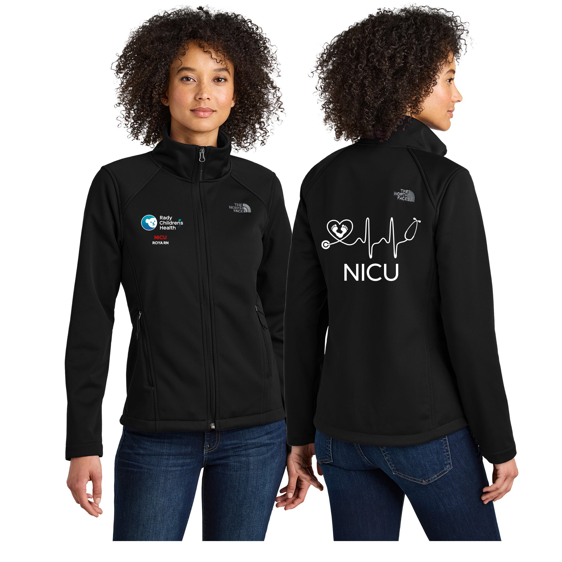 RADY NICU THE NORTH FACE WOMEN'S CHEST RIDGEWALL SOFT SHELL JACKET